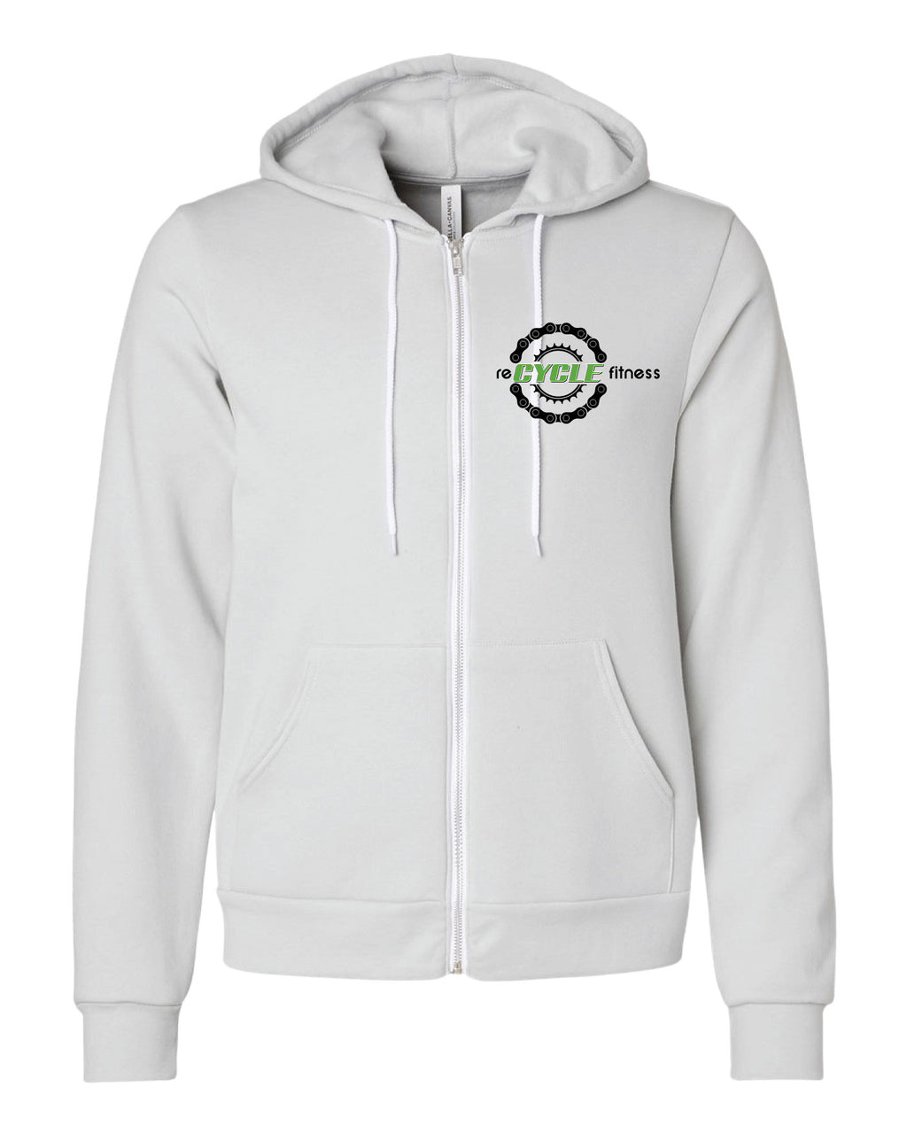 Recycle Fitness Sponge Fleece Full Zip Hoodie