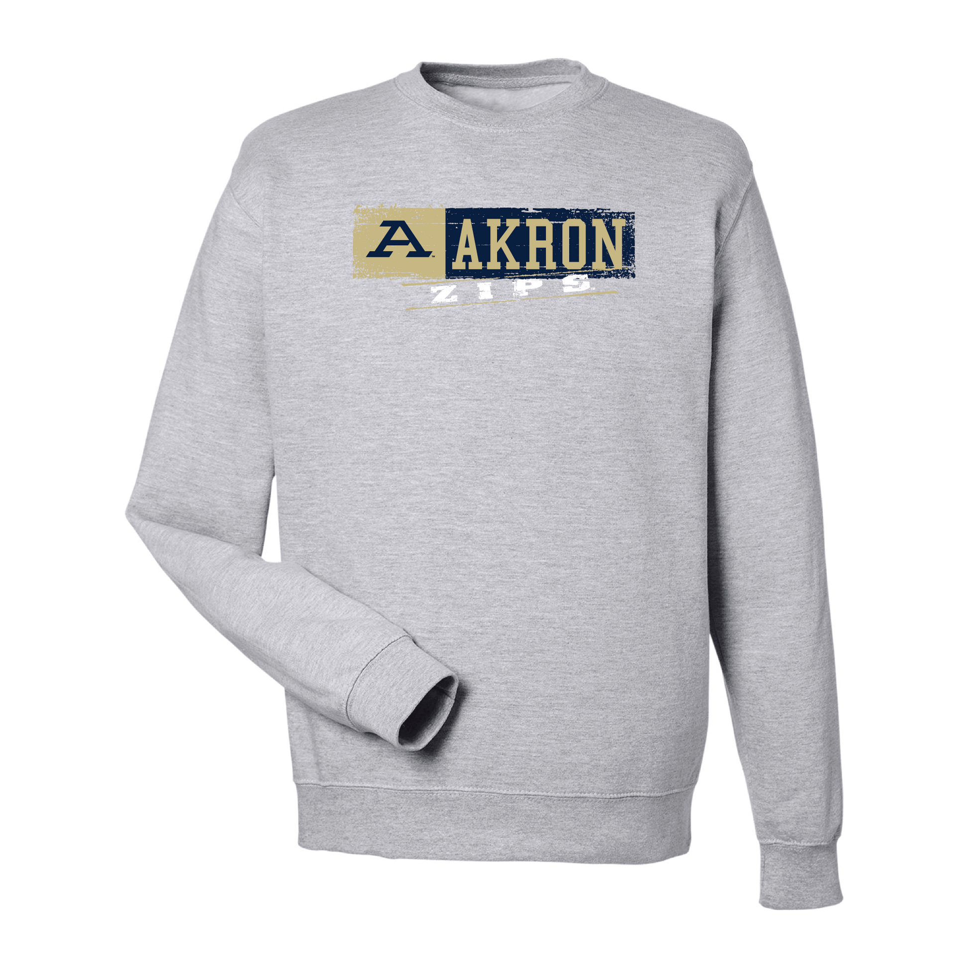 University of Akron Zips Sticker Crewneck Sweatshirt
