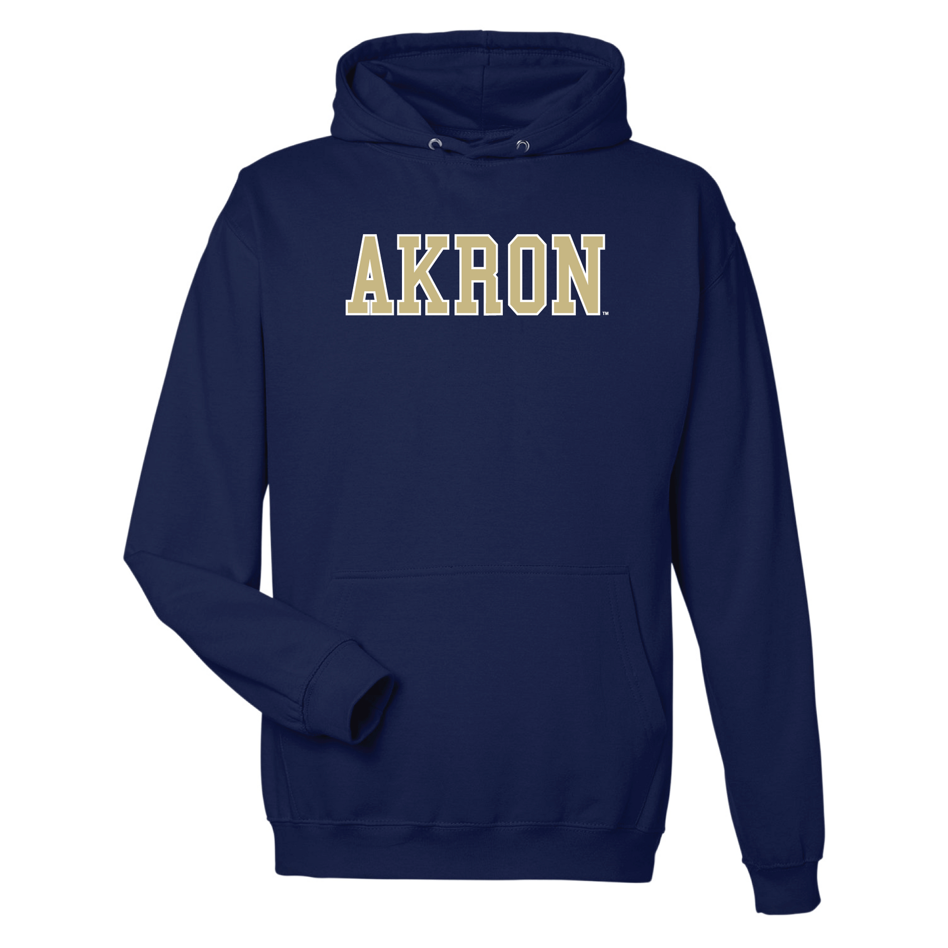University of Akron Zips Block Hooded Sweatshirt
