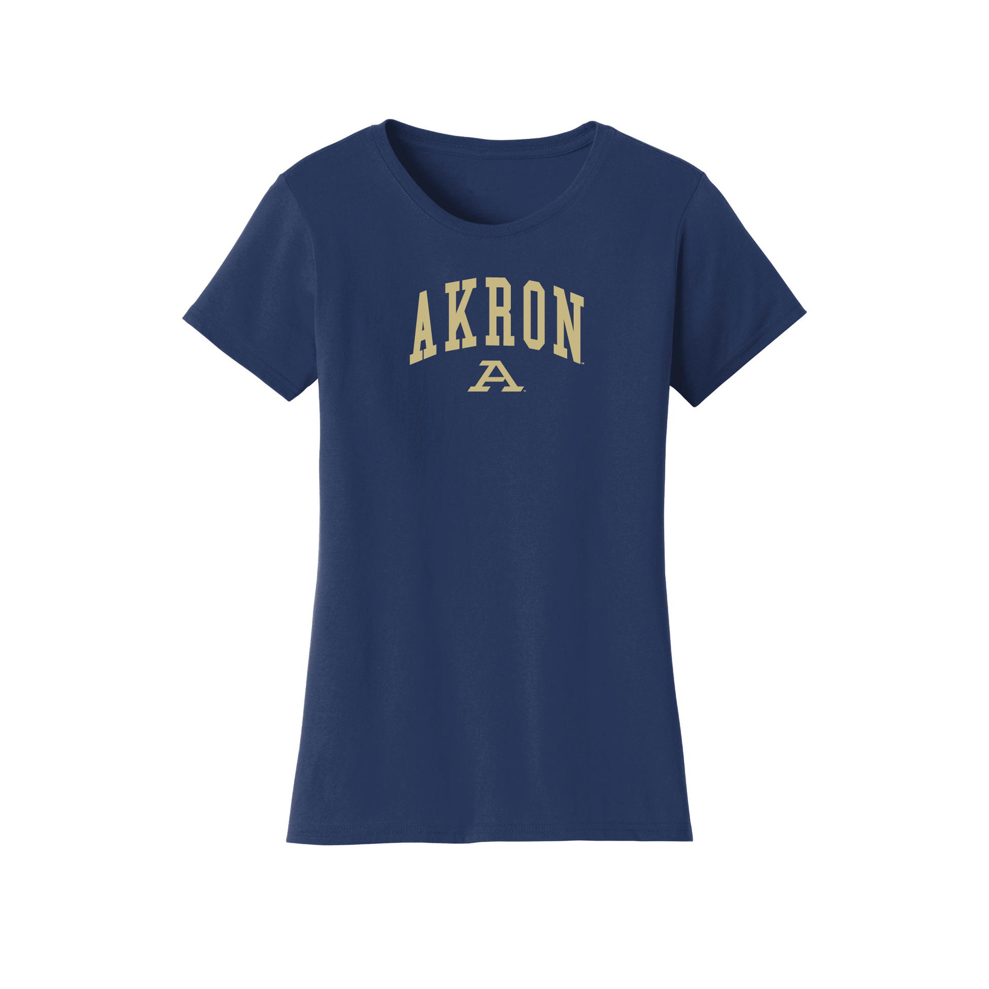 University of Akron Zips Jumbo Arch Womens T-Shirt