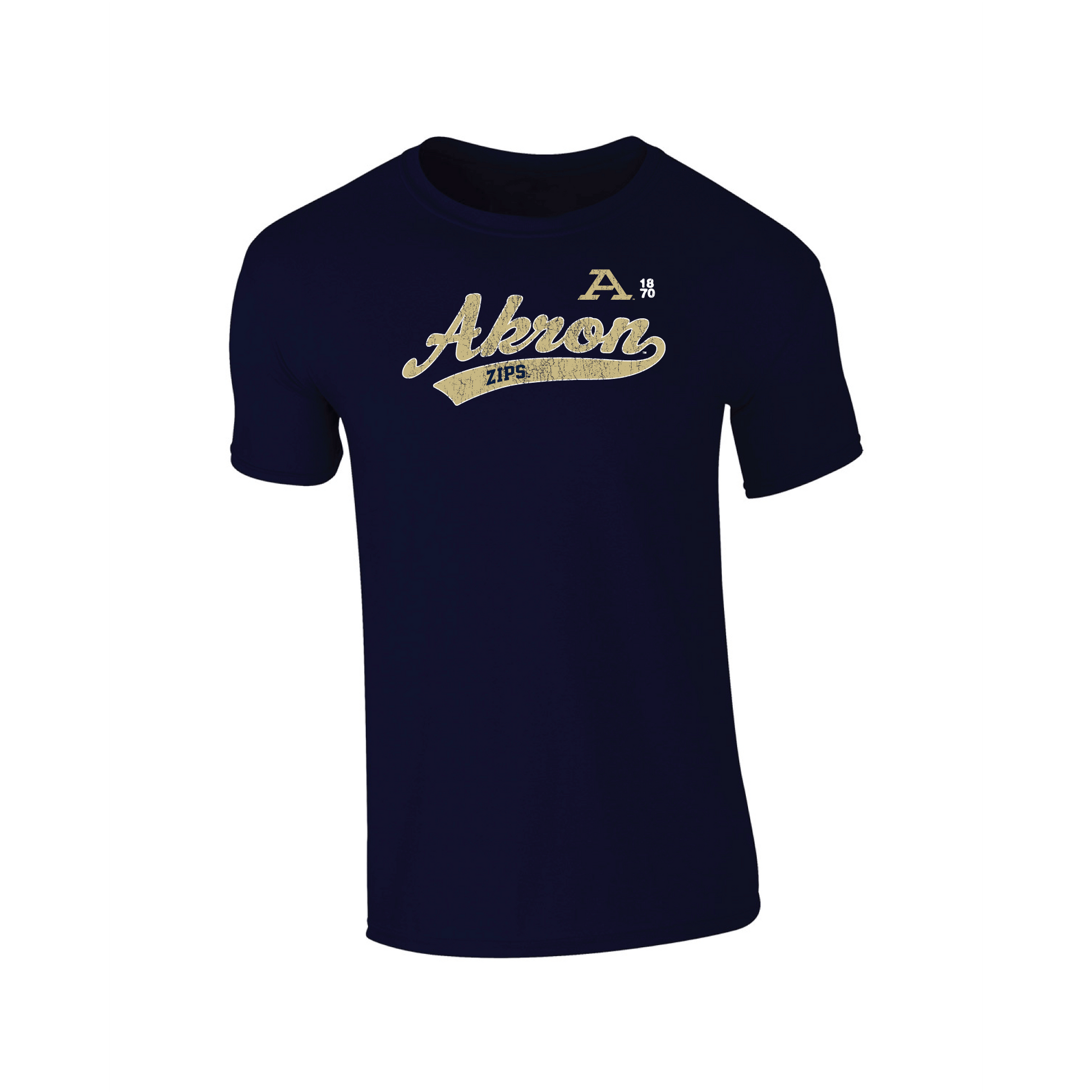 University of Akron Zips Old School Adult T-Shirt