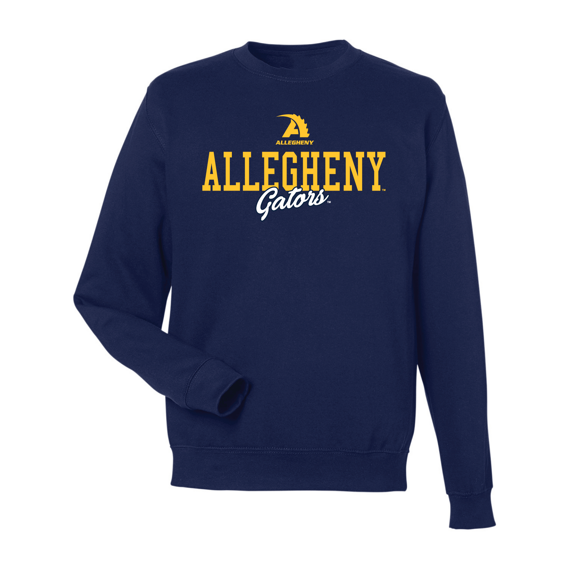 Allegheny College Gators Campus Script Crewneck Sweatshirt