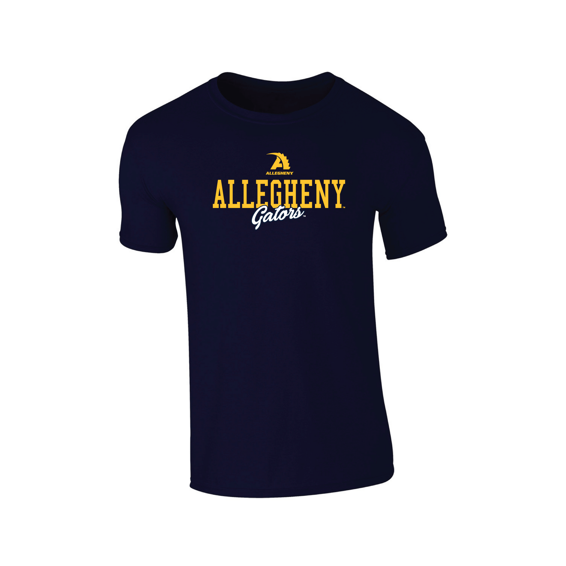 Allegheny College Gators Campus Script Adult T-Shirt