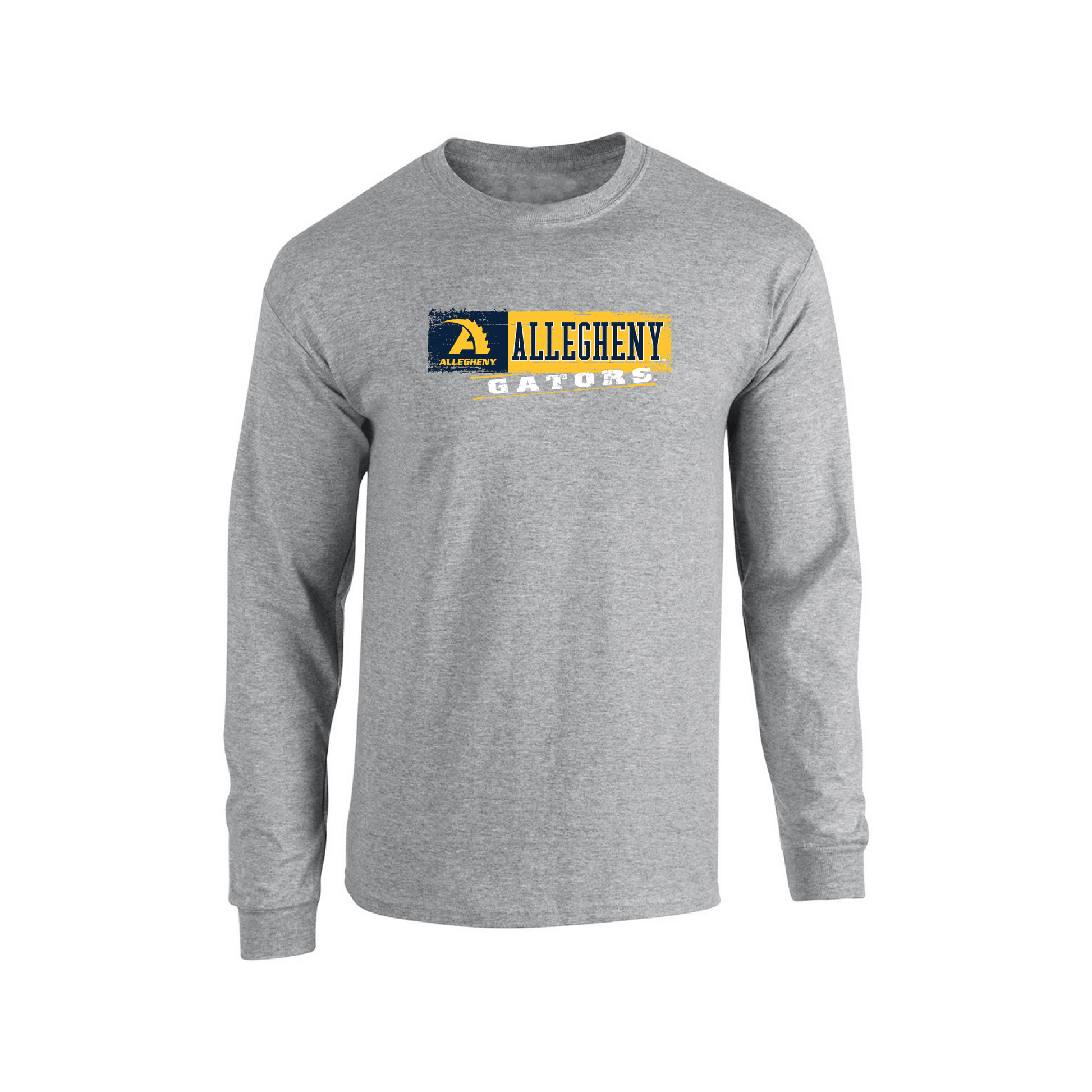 Allegheny College Gators Sticker Adult Long Sleeve T-Shirt