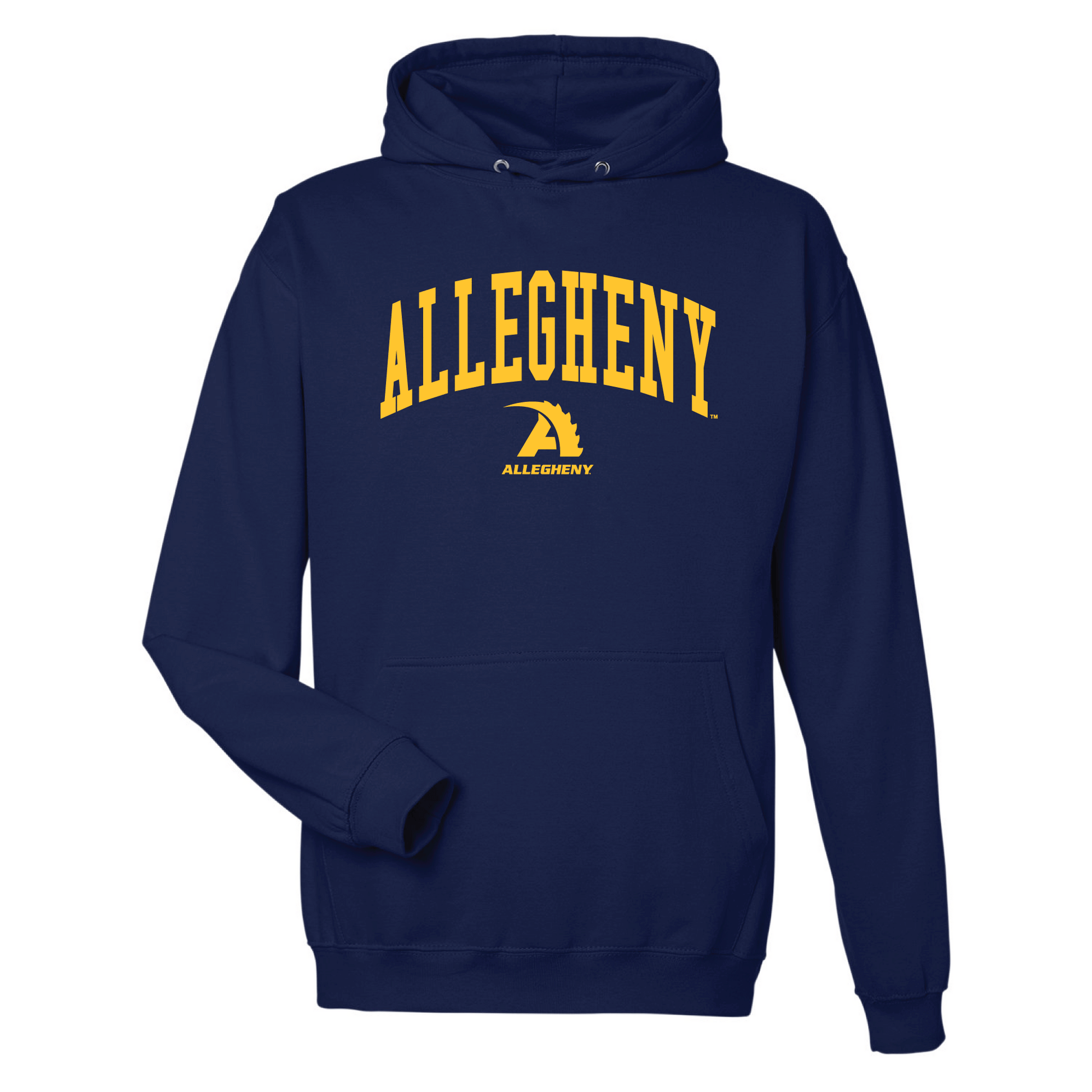 Allegheny College Gators Jumbo Arch Hooded Sweatshirt