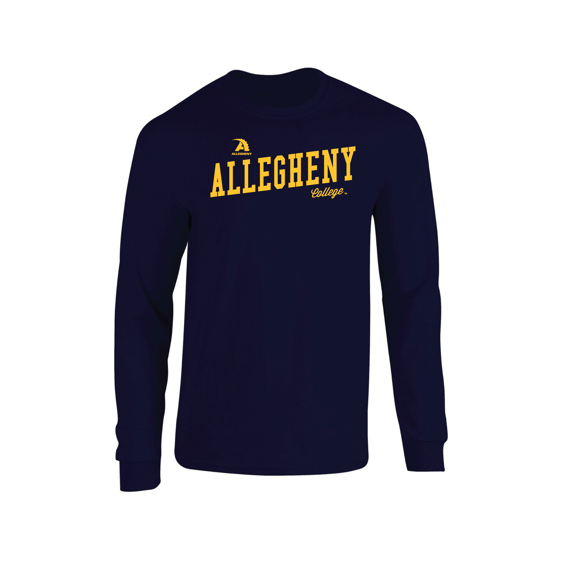 Allegheny College Gators Uphill Victory Adult Long Sleeve T-Shirt