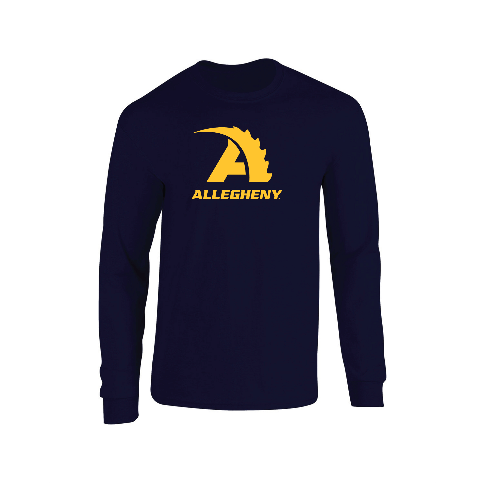 Allegheny College Gators Jumbo Logo Adult Long Sleeve T-Shirt