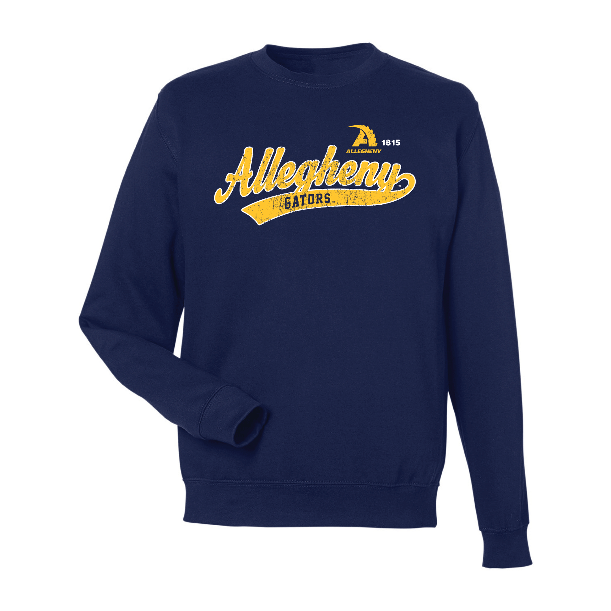 Allegheny College Gators Old School Crewneck Sweatshirt