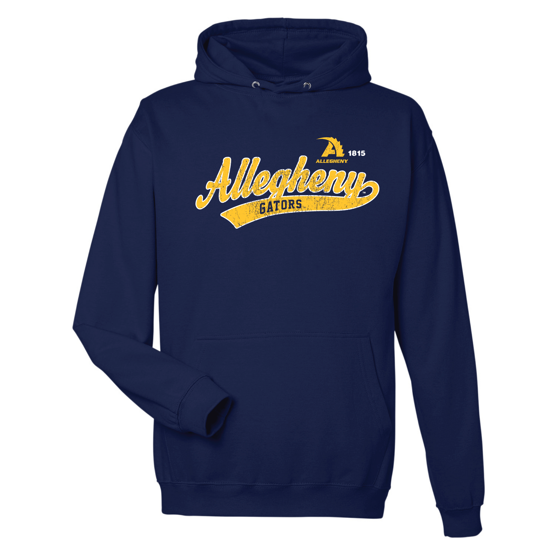 Allegheny College Gators Old School Hooded Sweatshirt