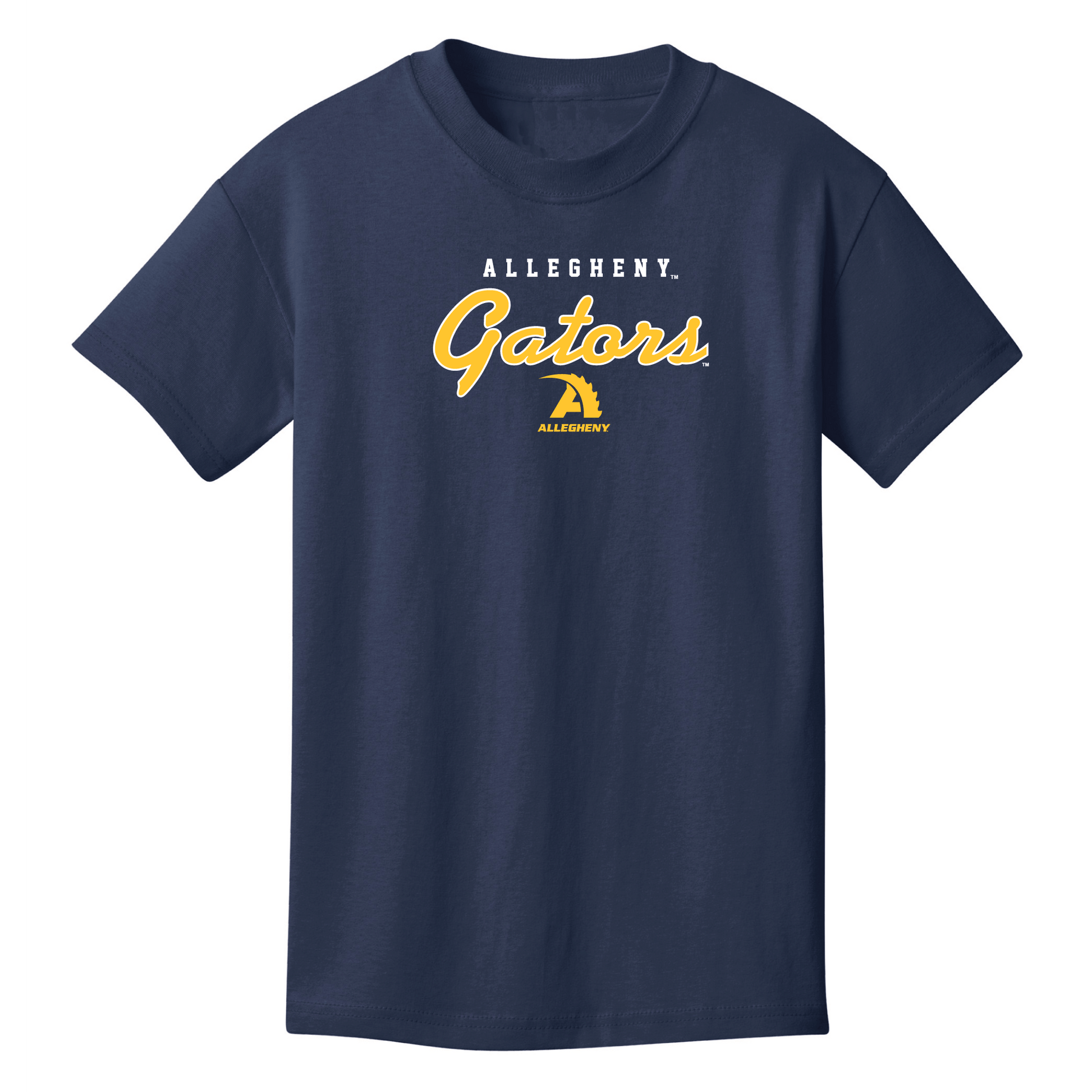 Allegheny College Gators Machine Script Youth T-Shirt