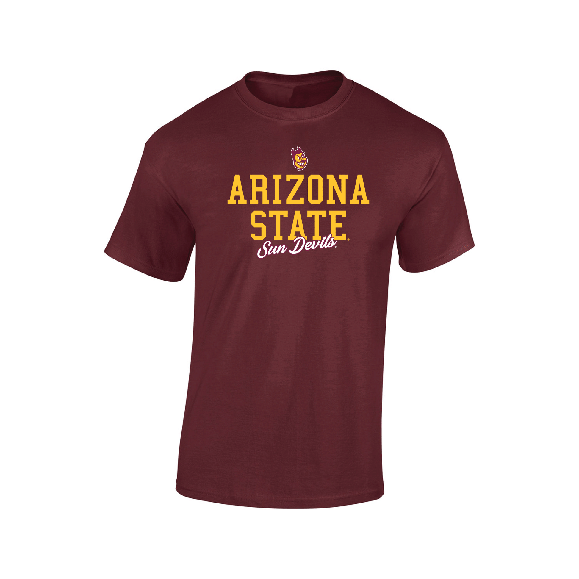 Arizona State University Sun Devils Campus Script Adult T-Shirt