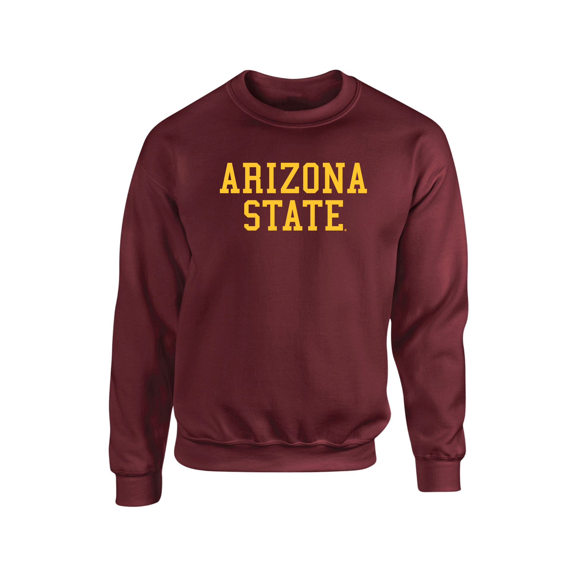 Arizona State University Sun Devils Block Crewneck Sweatshirt