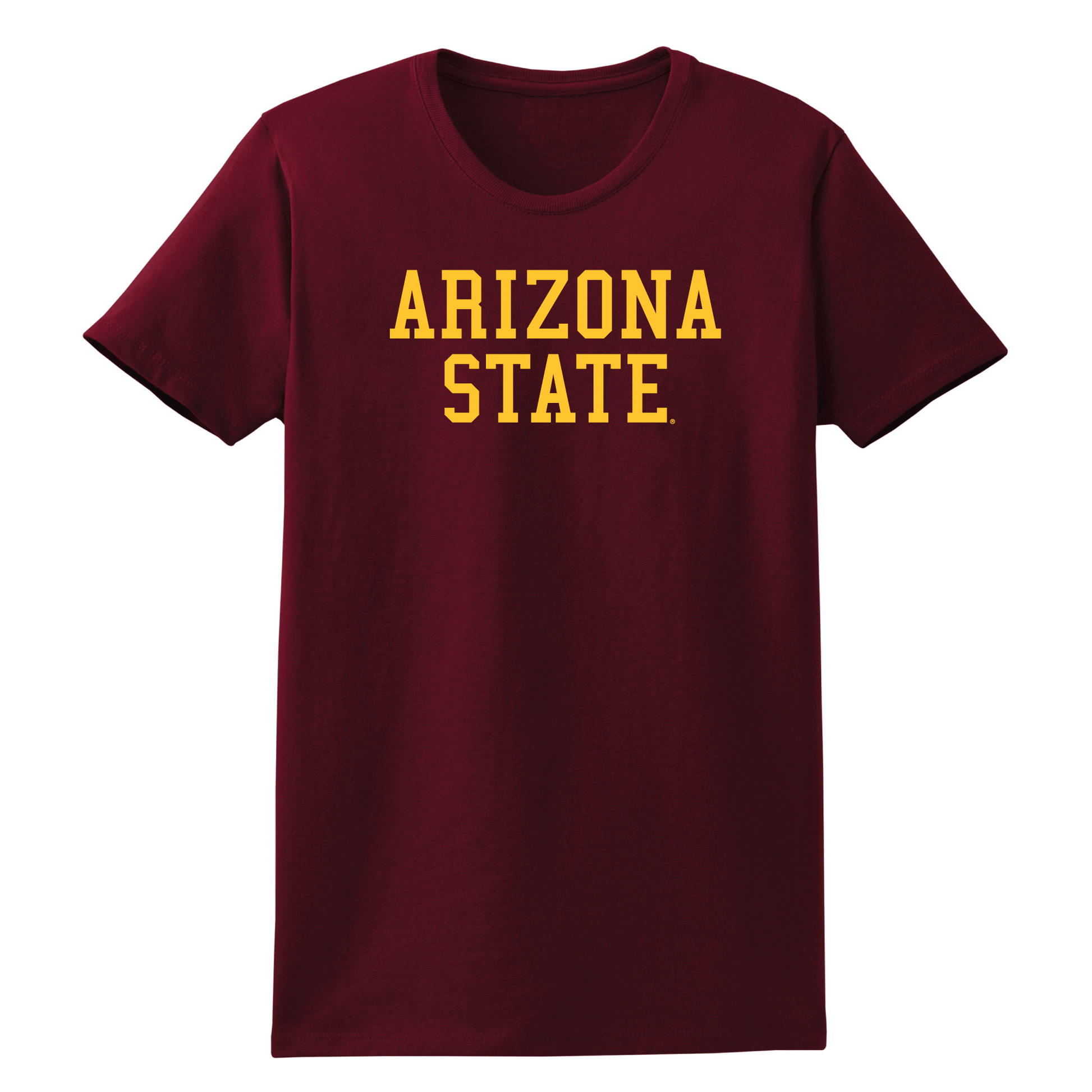 Arizona State University Sun Devils Block Womens T-Shirt