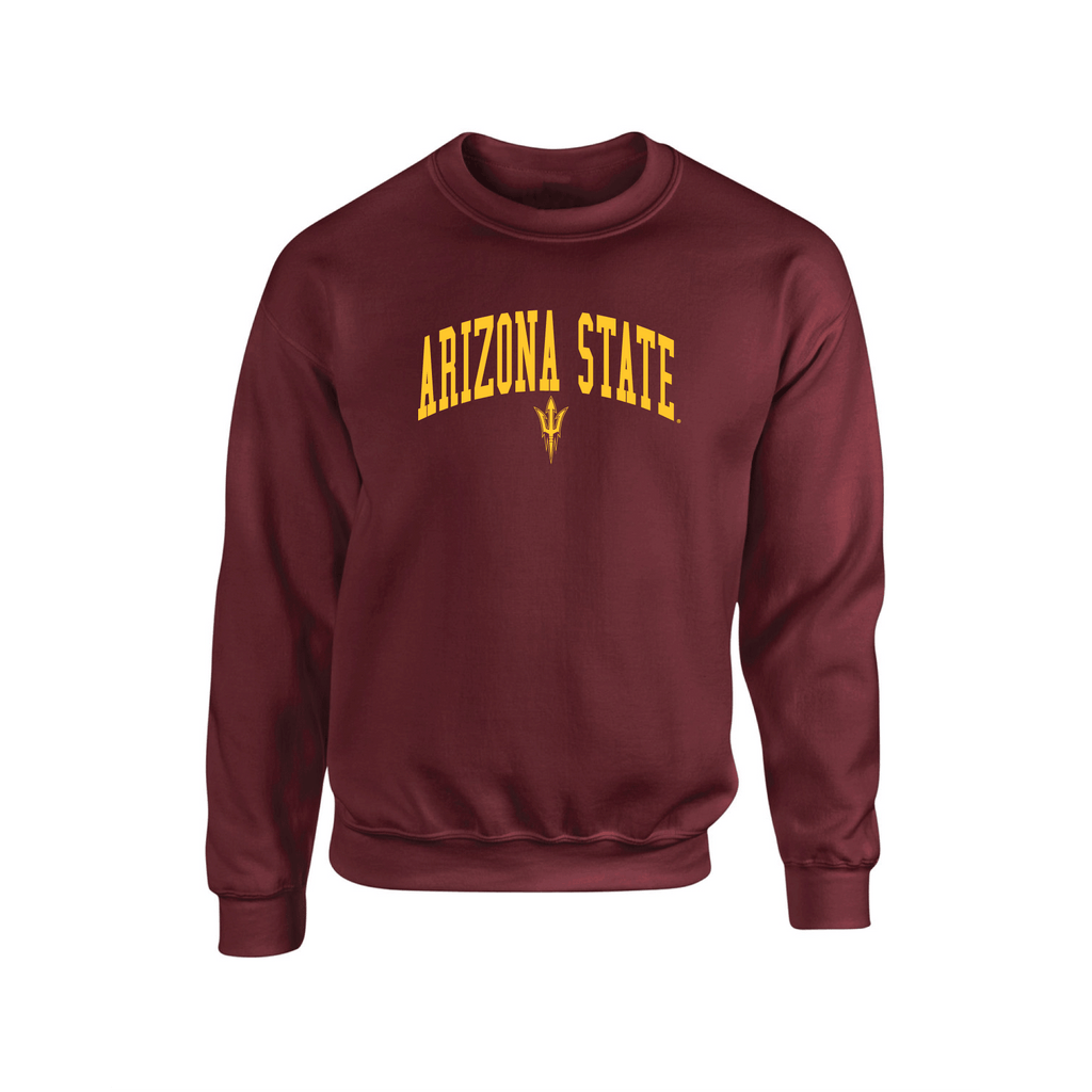 Arizona State University Sun Devils Jumbo Arch Crewneck Sweatshirt