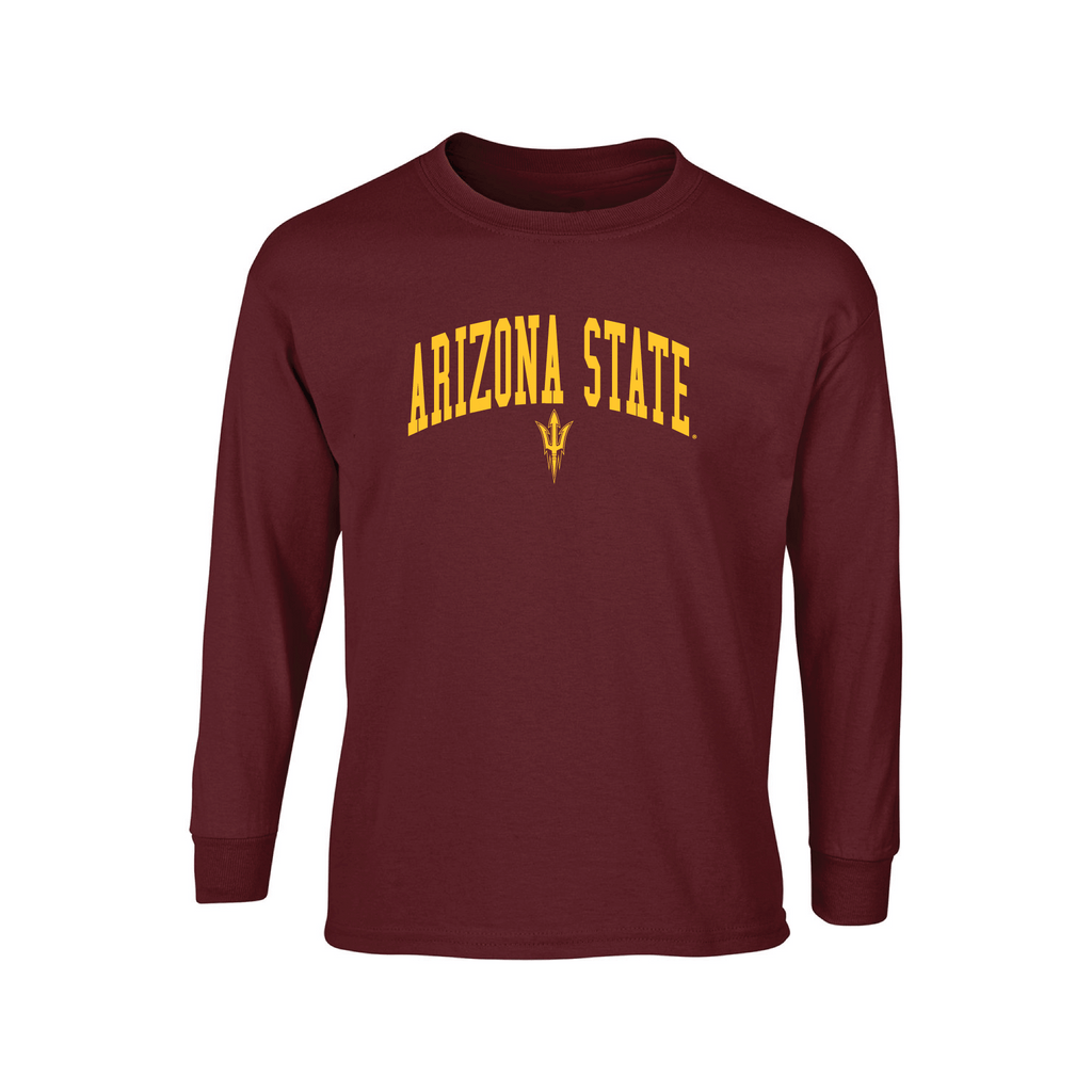Arizona State University Sun Devils Jumbo Arch Adult Long Sleeve T-Shirt