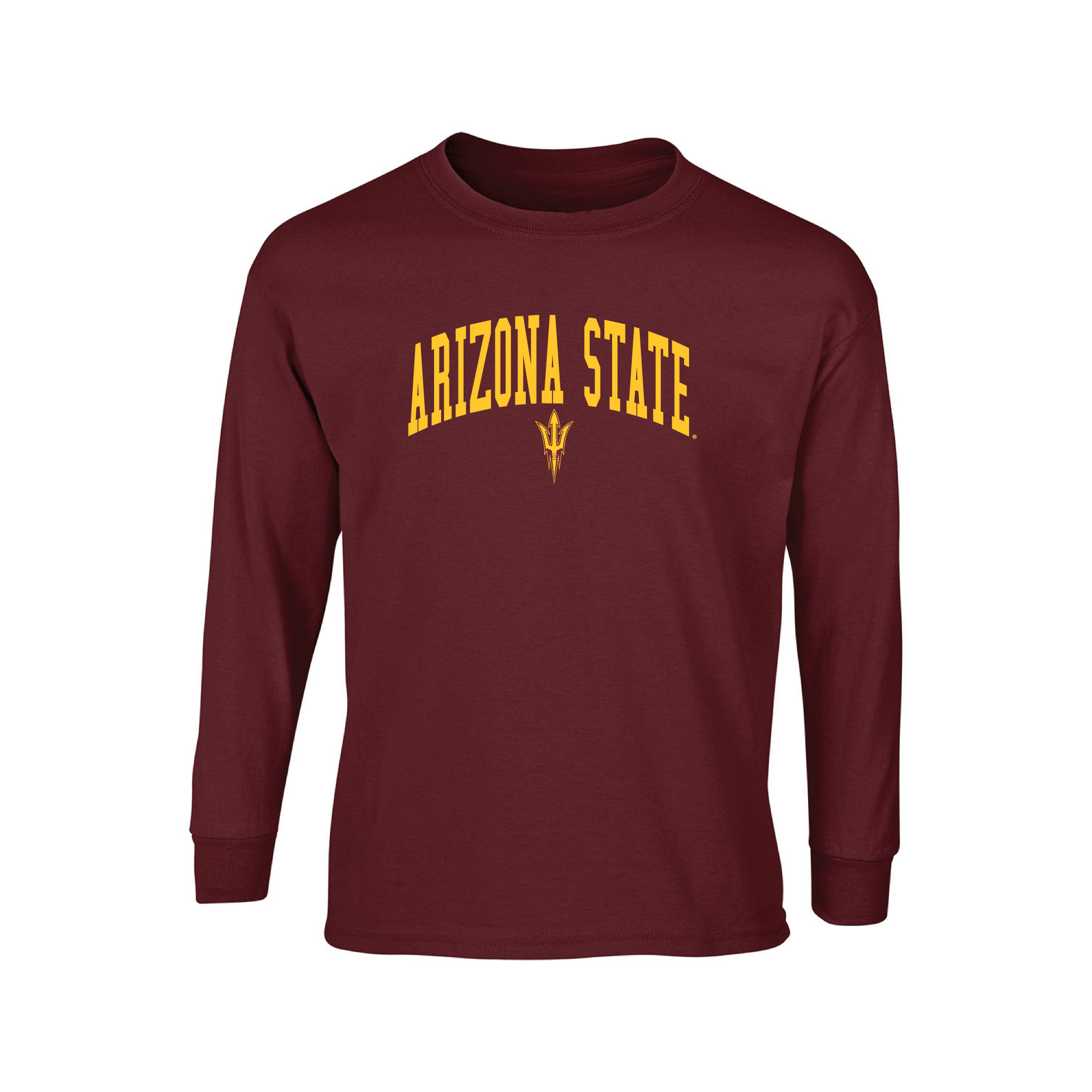 Arizona State University Sun Devils Jumbo Arch Adult Long Sleeve T-Shirt