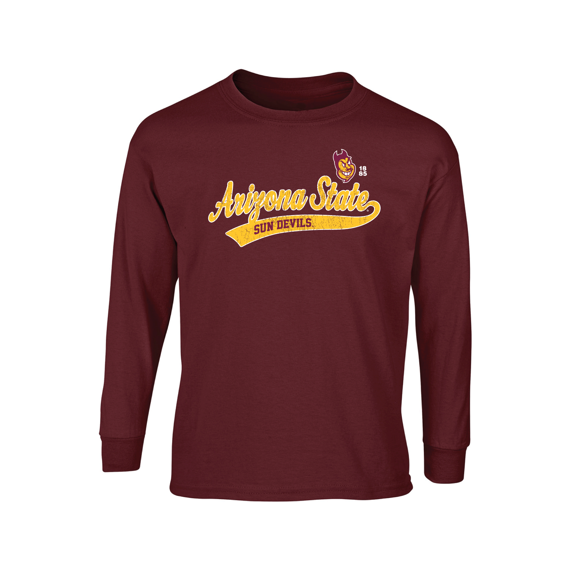 Arizona State University Sun Devils Old School Adult Long Sleeve T-Shirt