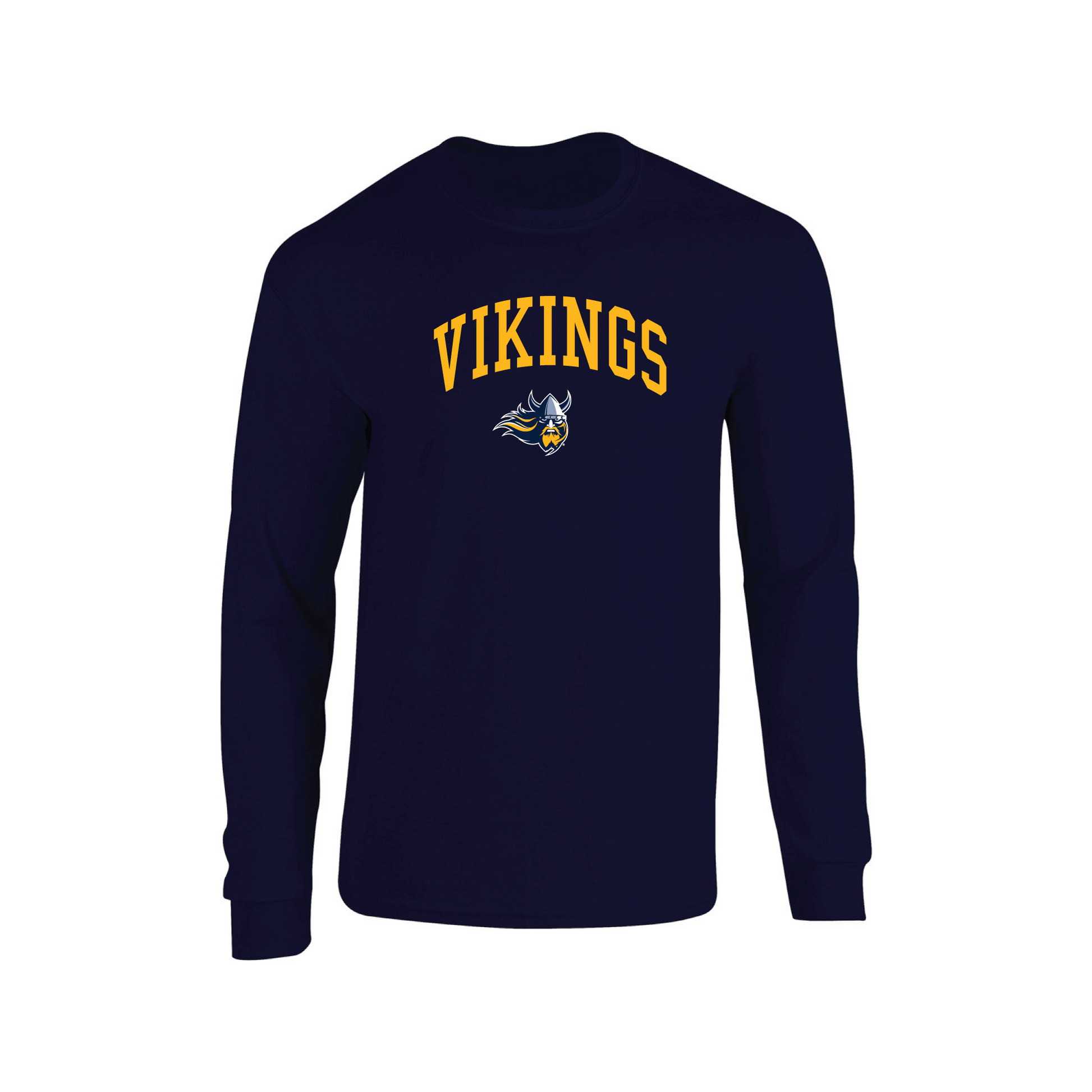 Augustana University Vikings Jumbo Arch Adult Long Sleeve T-Shirt