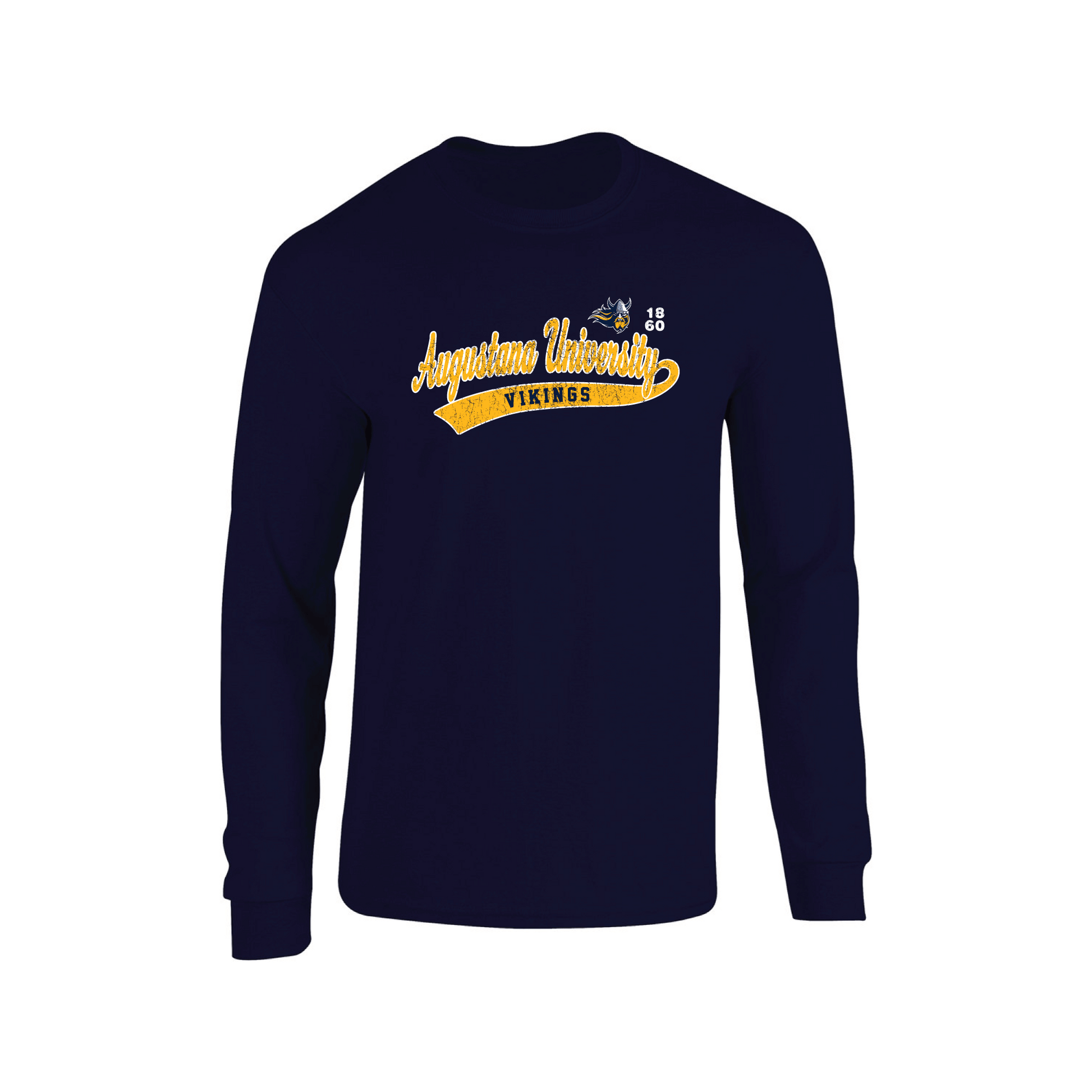 Augustana University Vikings Old School Adult Long Sleeve T-Shirt