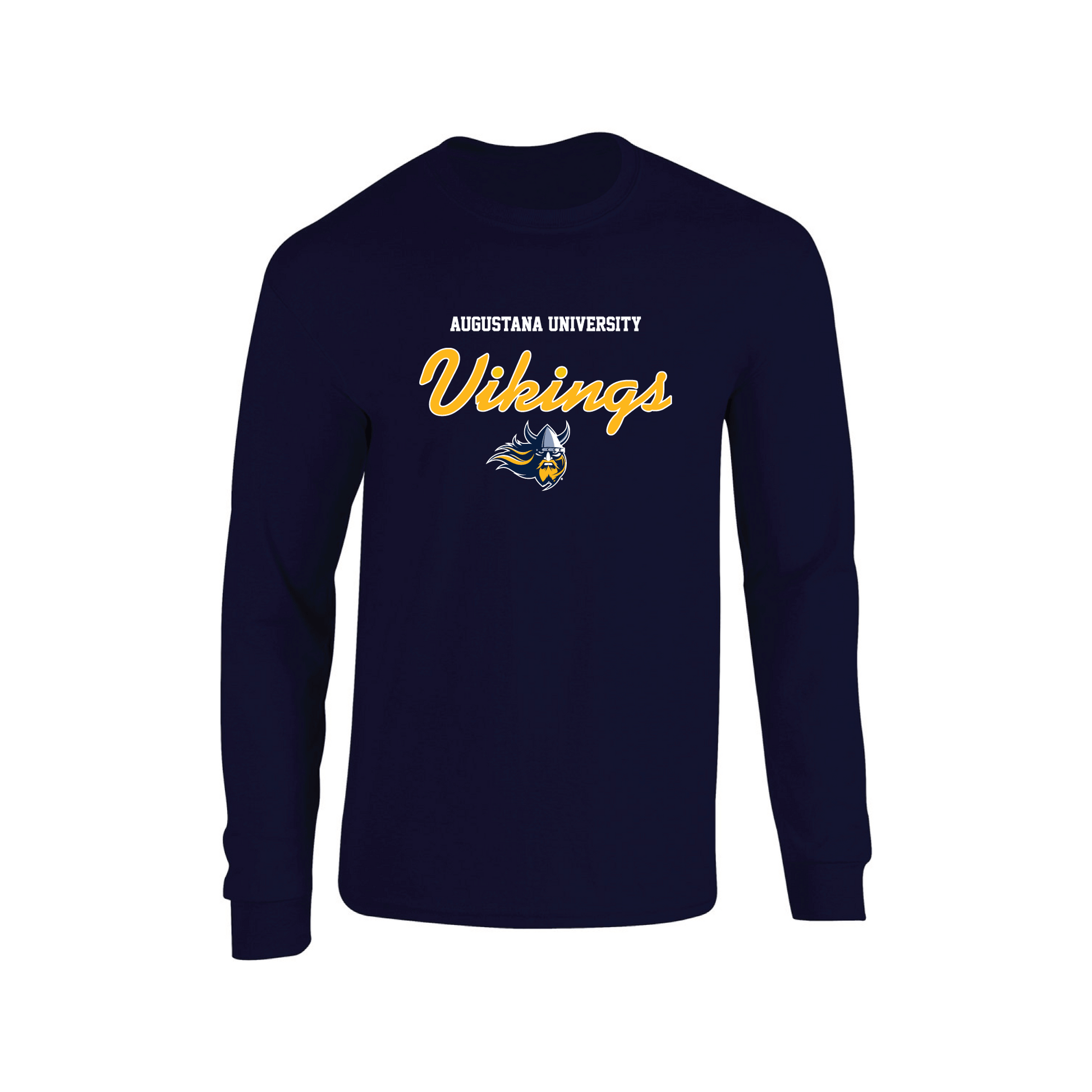 Augustana University Vikings Machine Script Adult Long Sleeve T-Shirt
