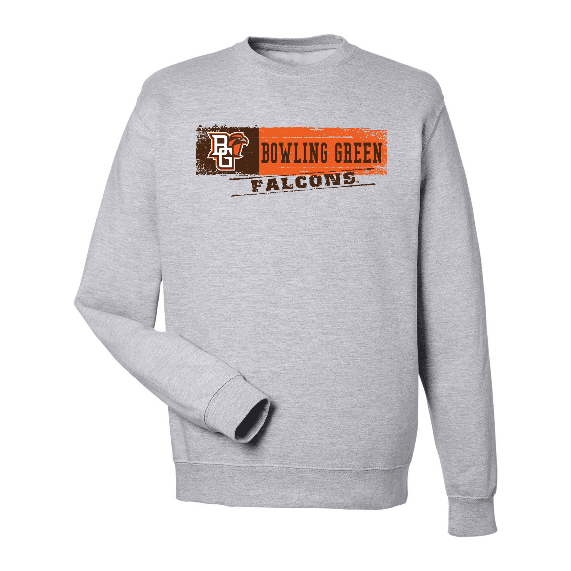 Bowling Green State University Falcons Sticker Crewneck Sweatshirt