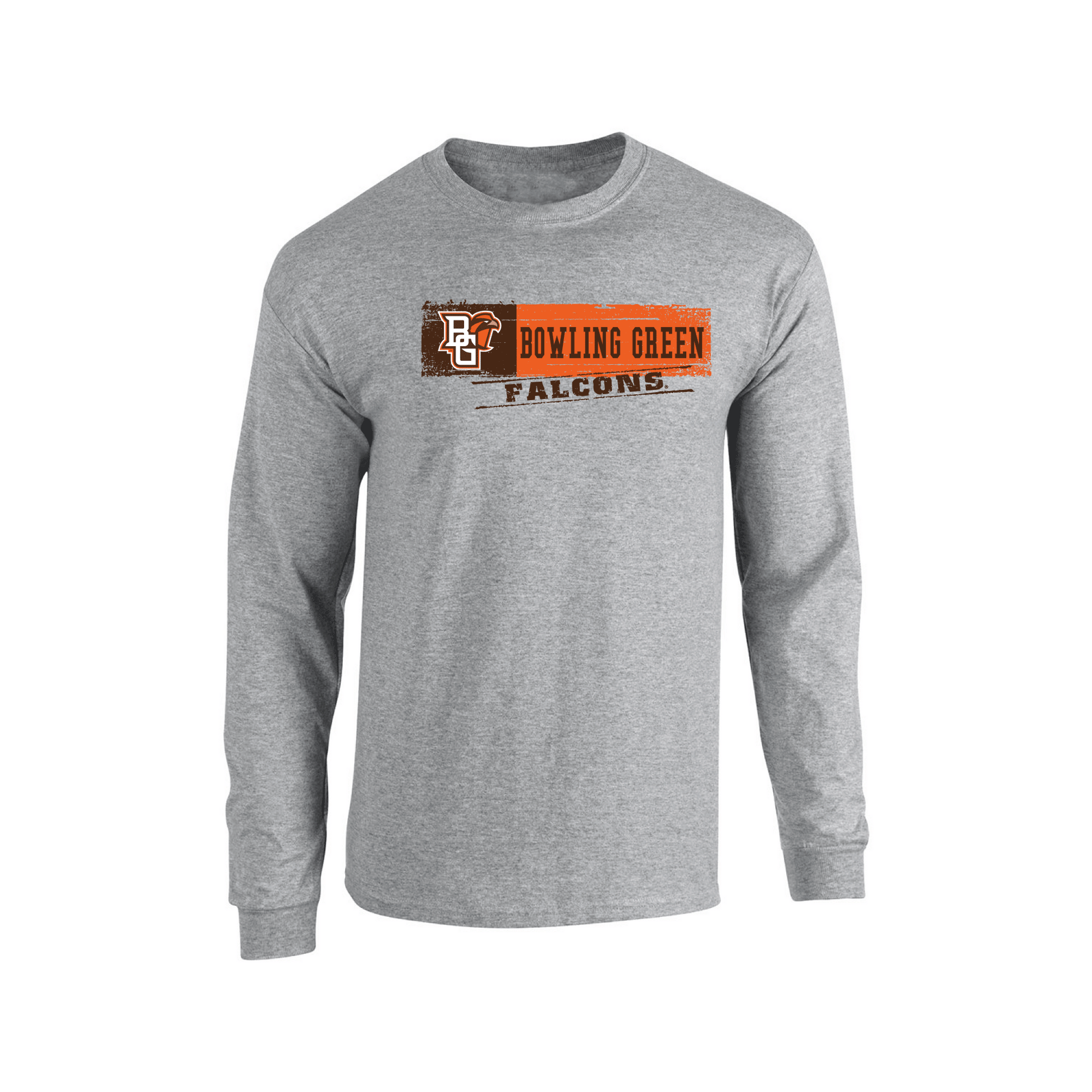 Bowling Green State University Falcons Sticker Adult Long Sleeve T-Shirt