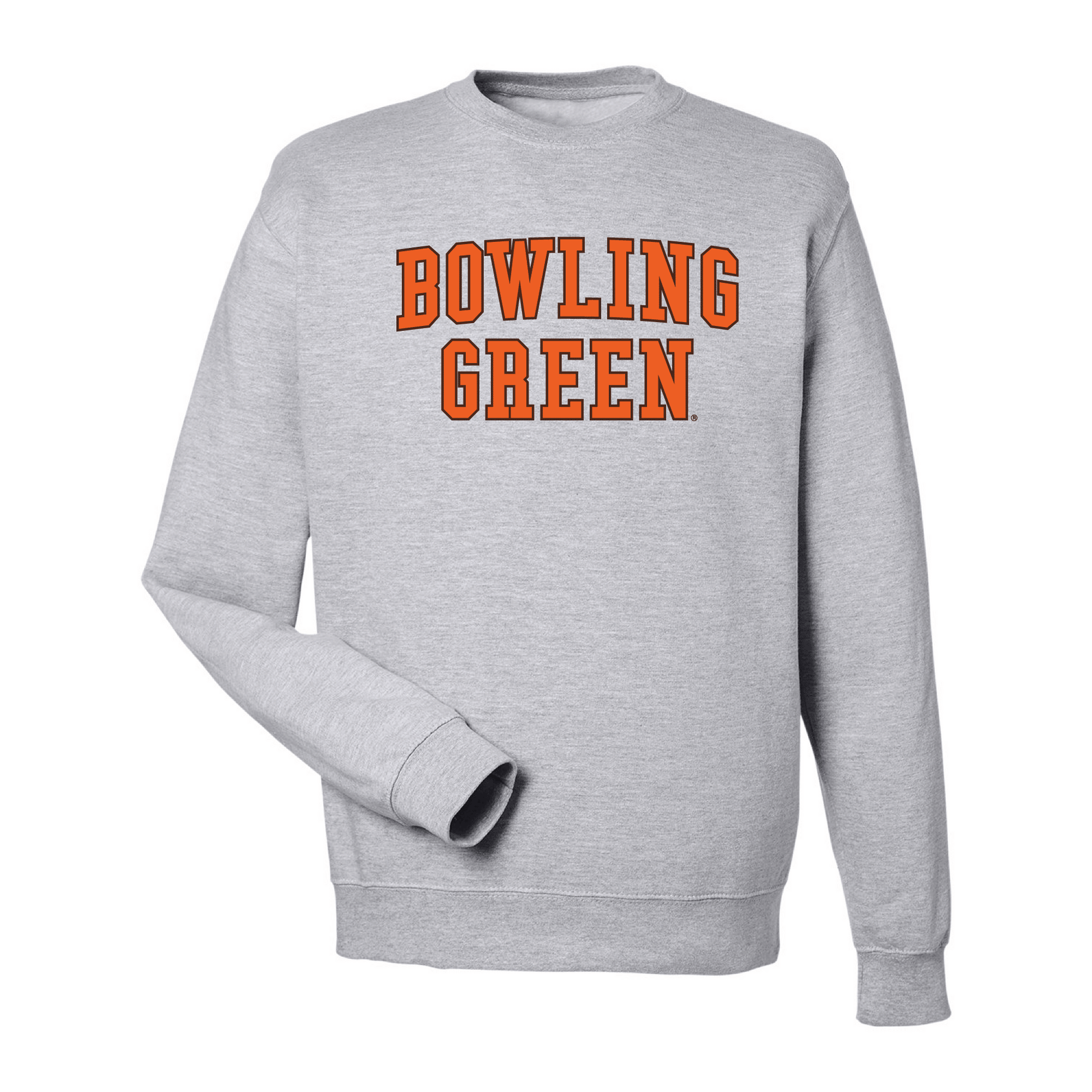 Bowling Green State University Falcons Block Crewneck Sweatshirt