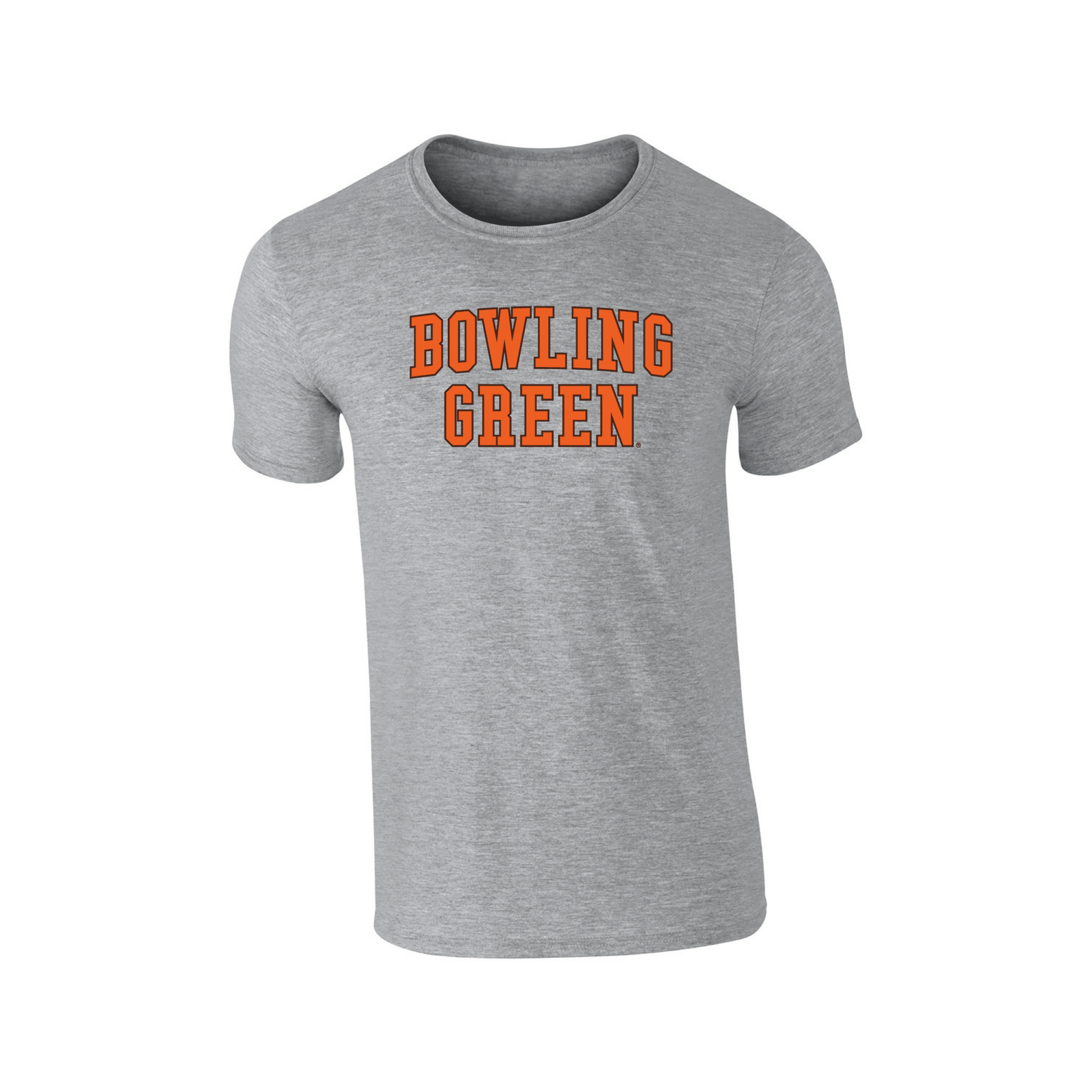Bowling Green State University Falcons Block Adult T-Shirt