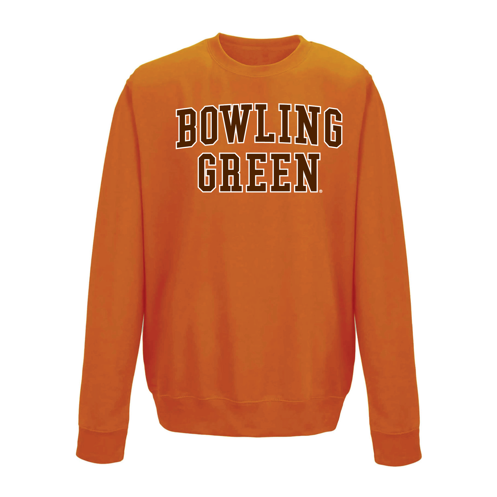 Bowling Green State University Falcons Block Crewneck Sweatshirt