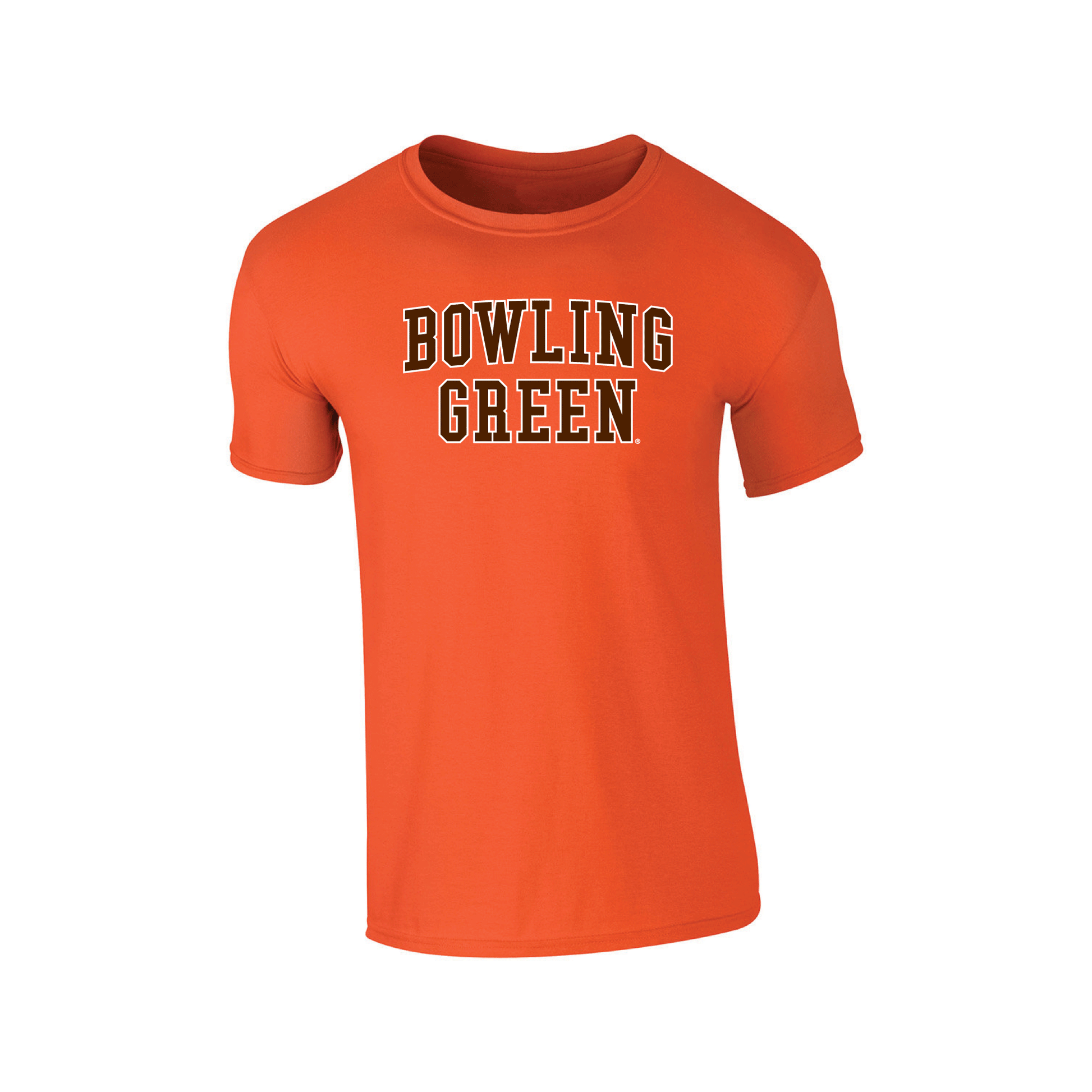 Bowling Green State University Falcons Block Adult T-Shirt