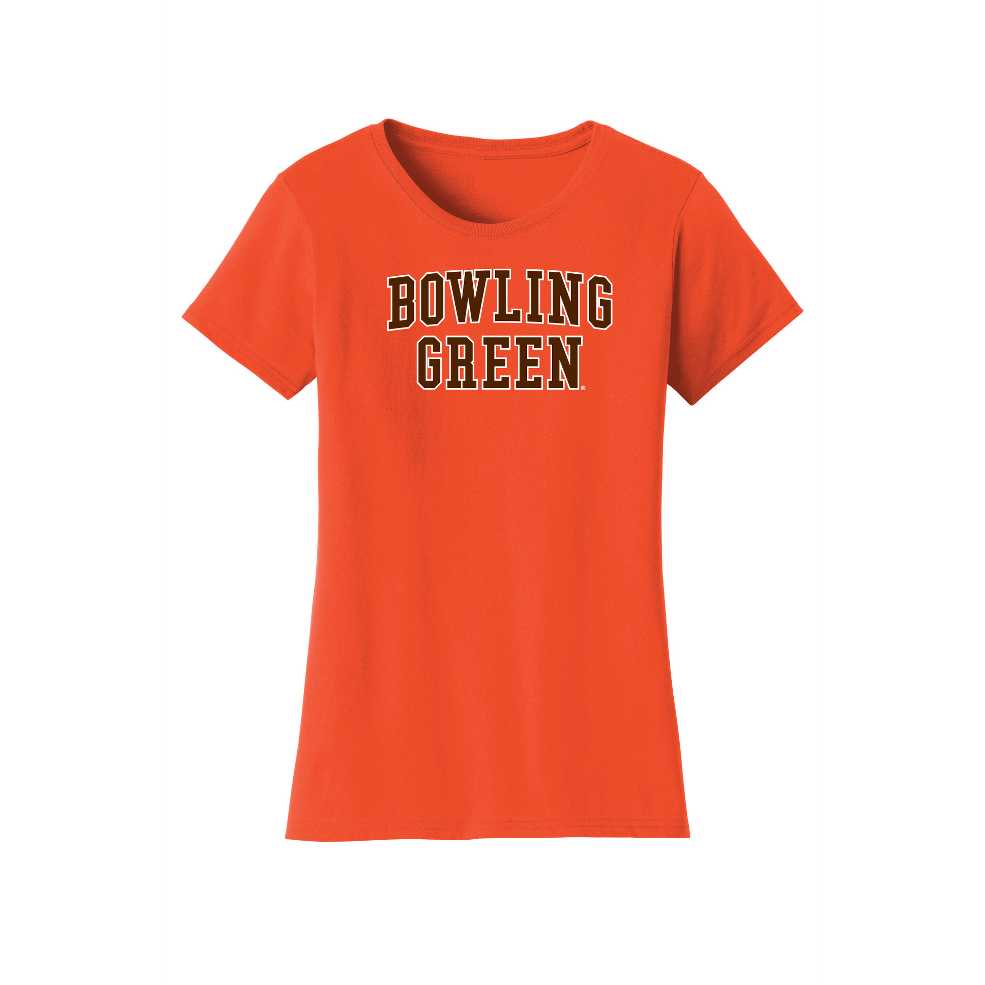 Bowling Green State University Falcons Block Womens T-Shirt