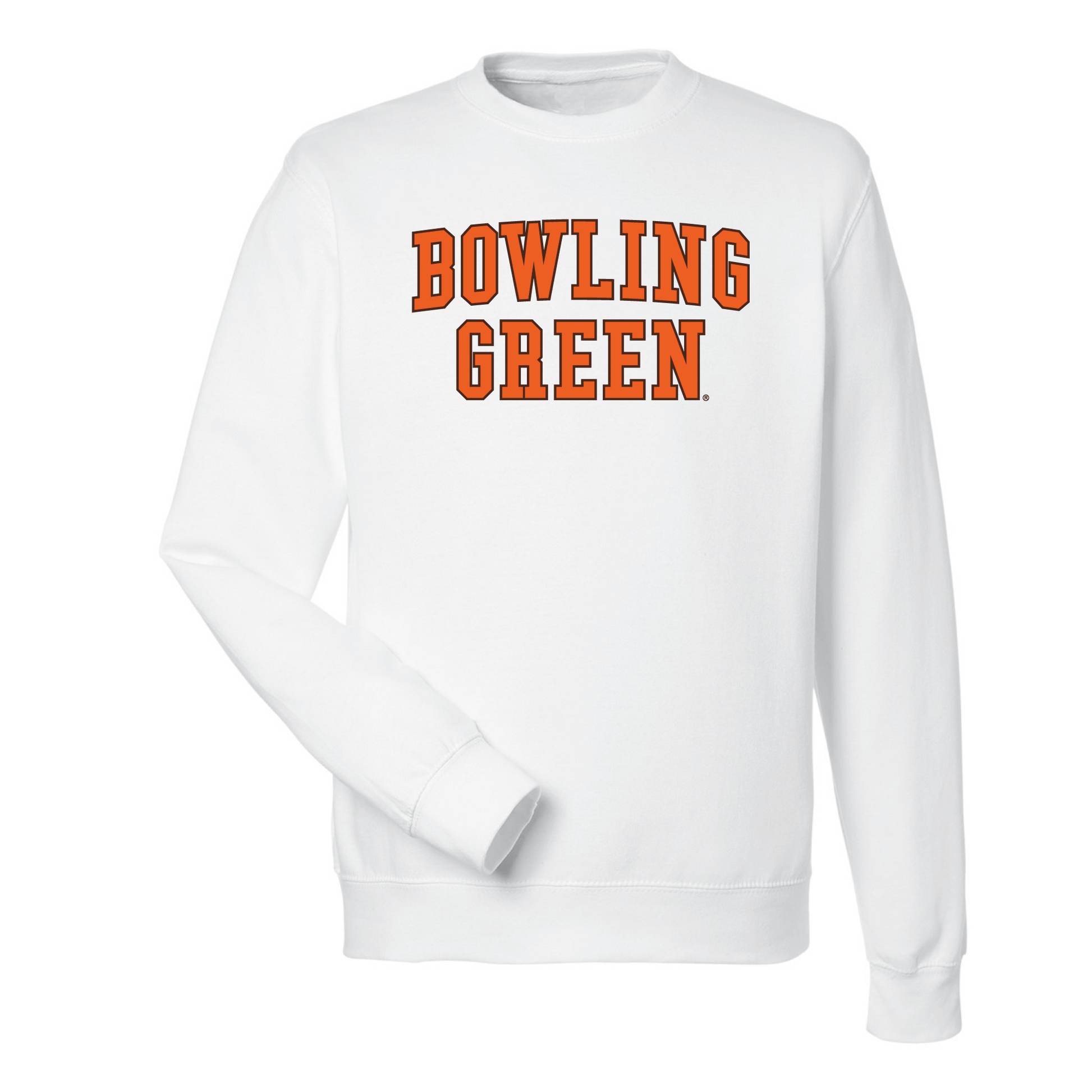 Bowling Green State University Falcons Block Crewneck Sweatshirt