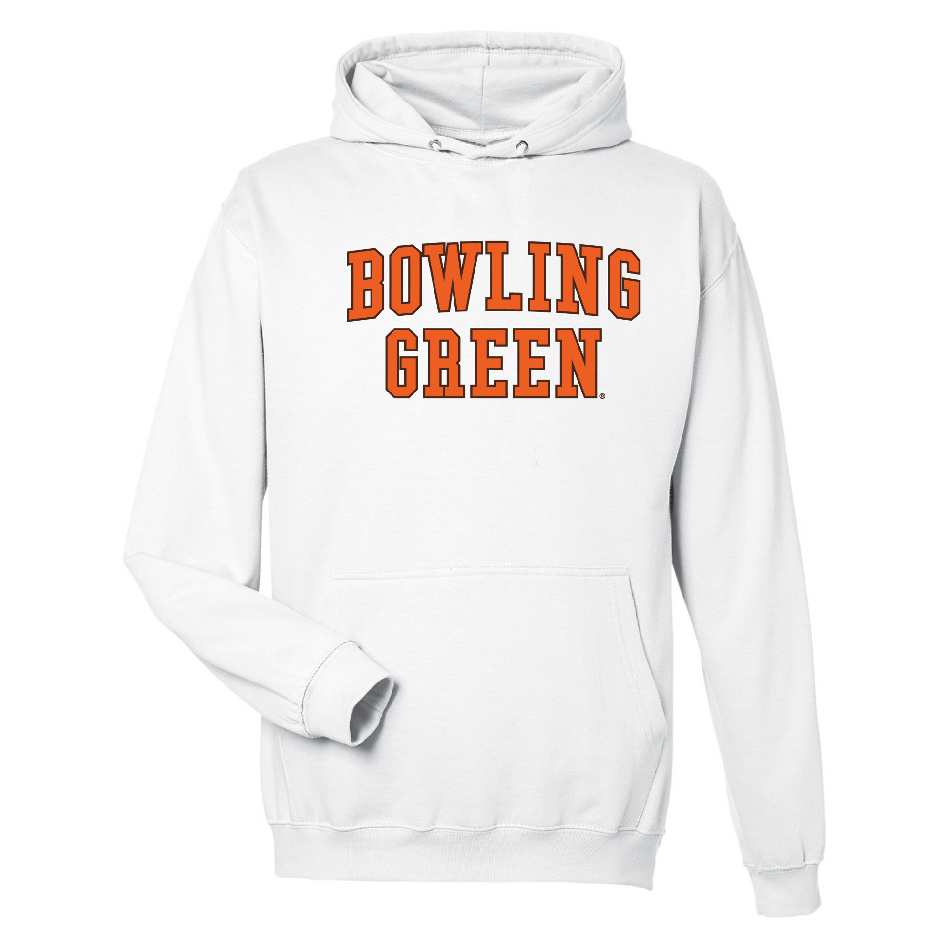 Bowling Green State University Falcons Block Hooded Sweatshirt