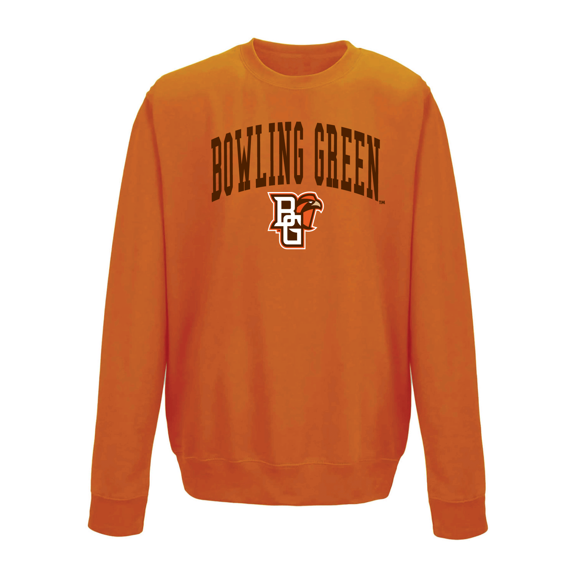 Bowling Green State University Falcons Jumbo Arch Crewneck Sweatshirt