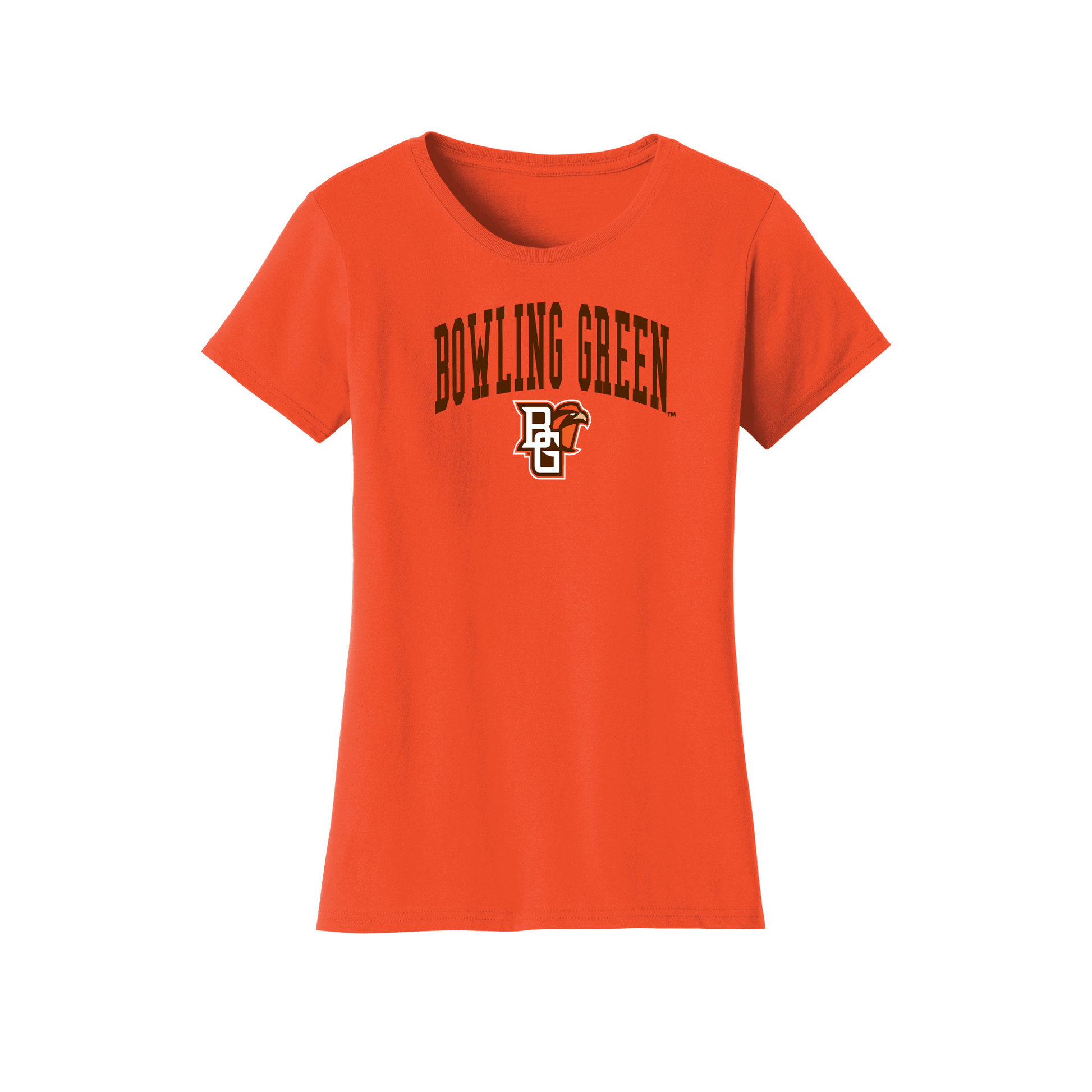 Bowling Green State University Falcons Jumbo Arch Womens T-Shirt