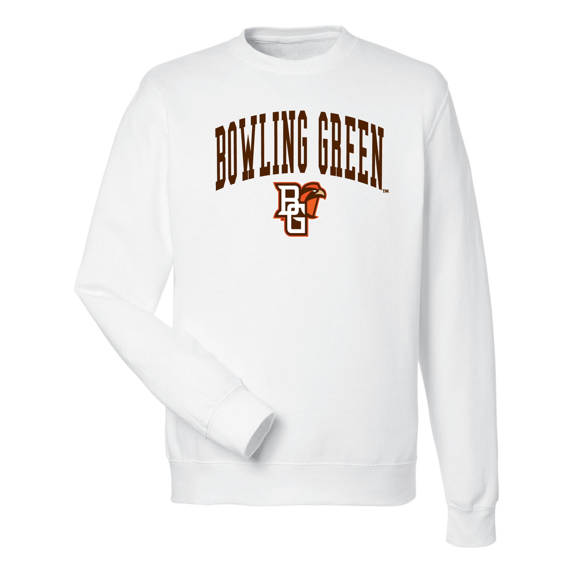 Bowling Green State University Falcons Jumbo Arch Crewneck Sweatshirt