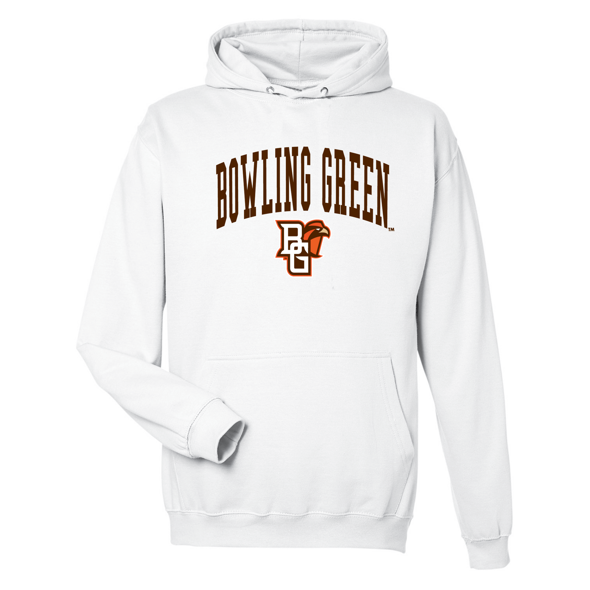 Bowling Green State University Falcons Jumbo Arch Hooded Sweatshirt
