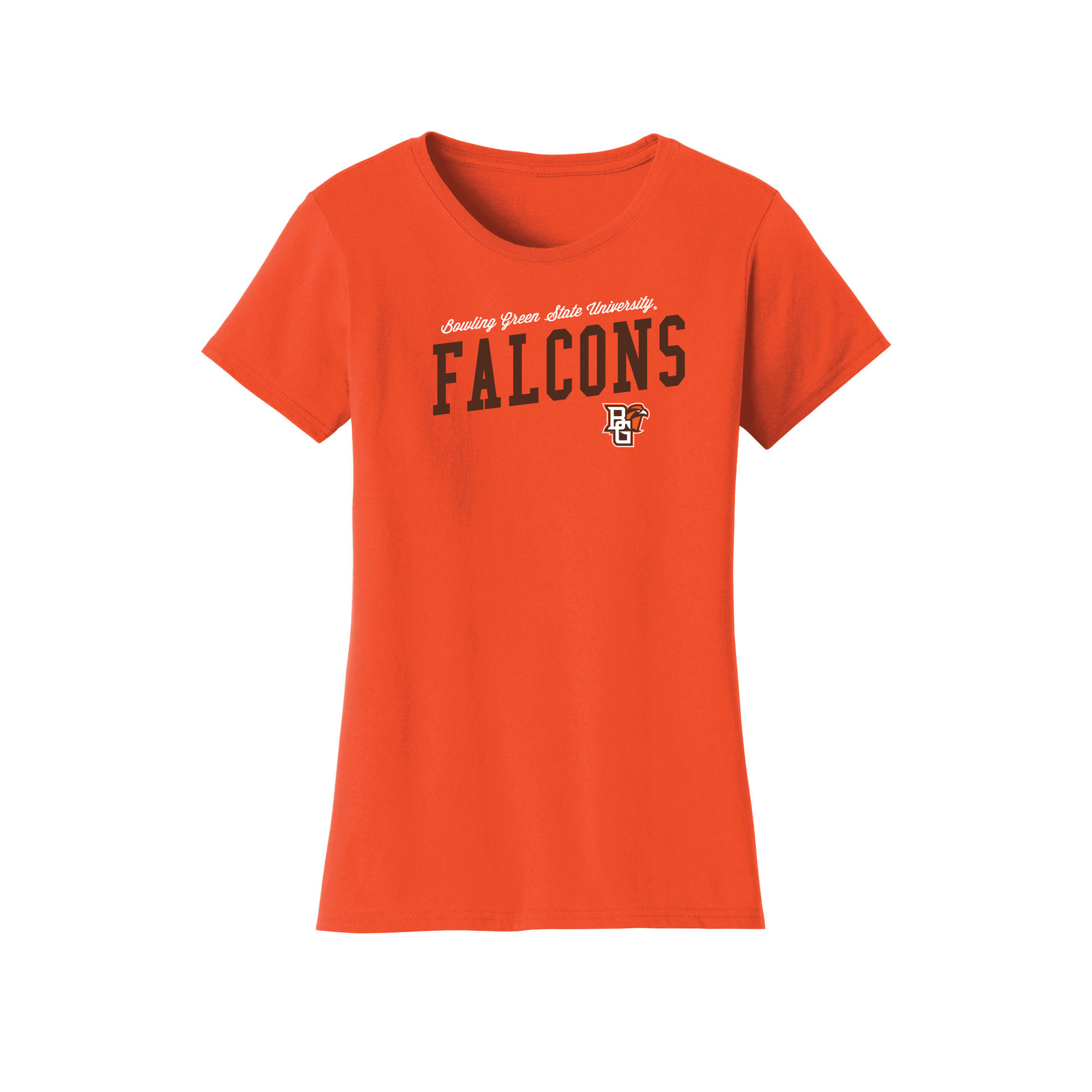 Bowling Green State University Falcons Uphill Victory Womens T-Shirt