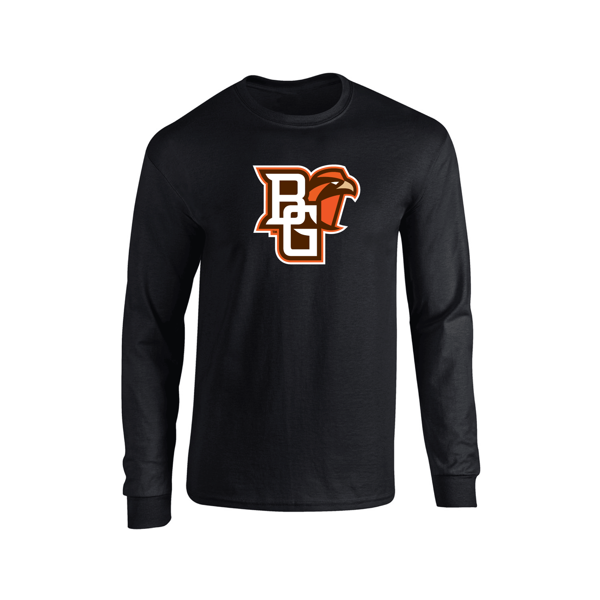 Bowling Green State University Falcons Jumbo Logo Adult Long Sleeve T-Shirt