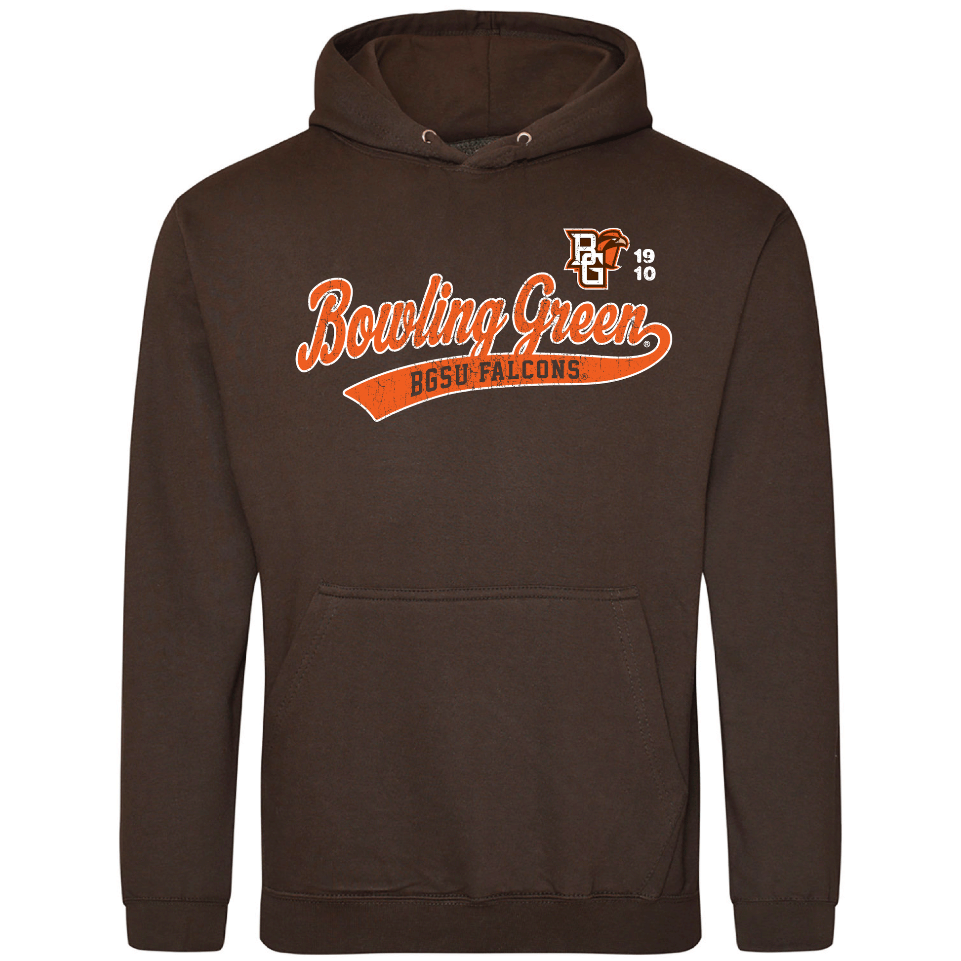 Bowling Green State University Falcons Old School Hooded Sweatshirt