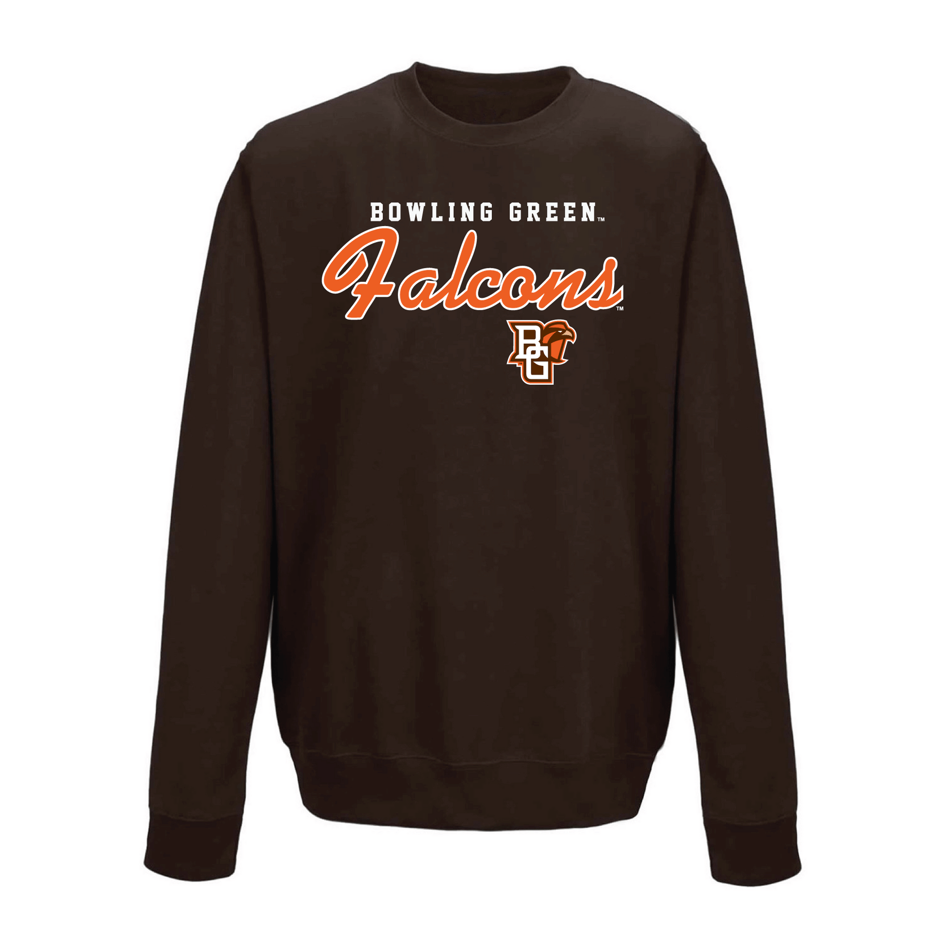 Bowling Green State University Falcons Machine Script Crewneck Sweatshirt