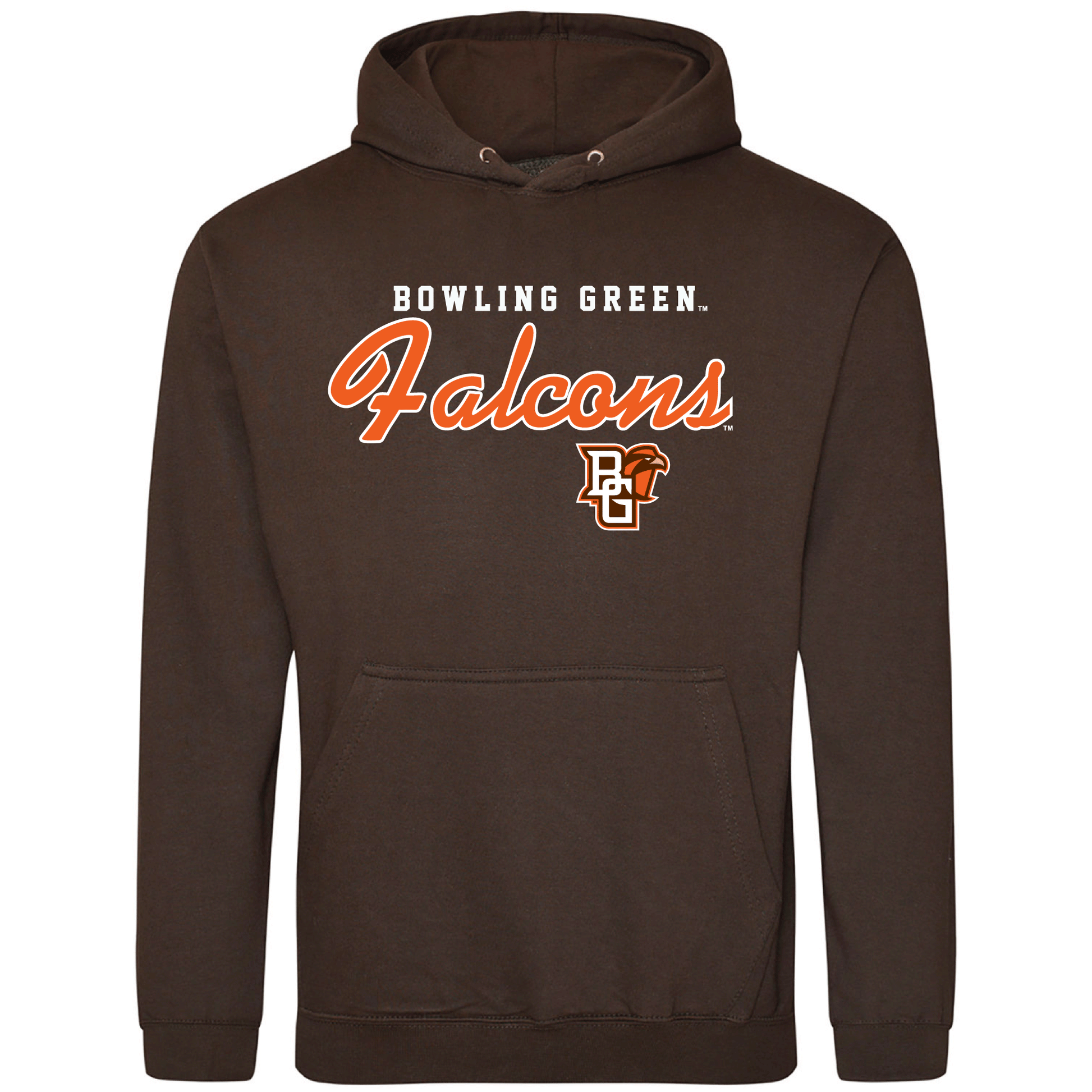 Bowling Green State University Falcons Machine Script Hooded Sweatshirt