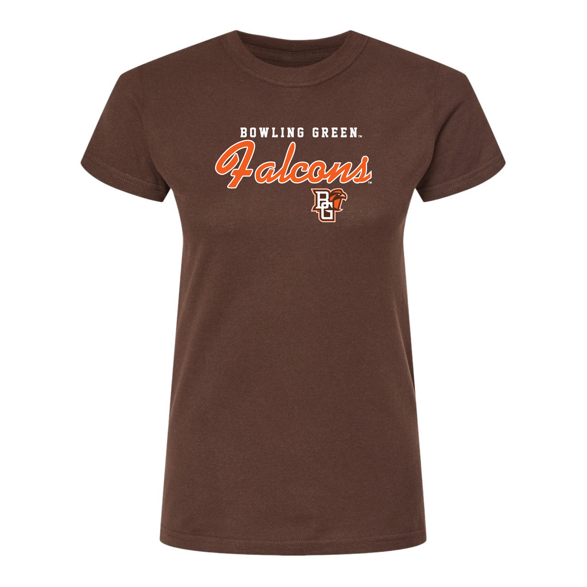 Bowling Green State University Falcons Machine Script Womens T-Shirt