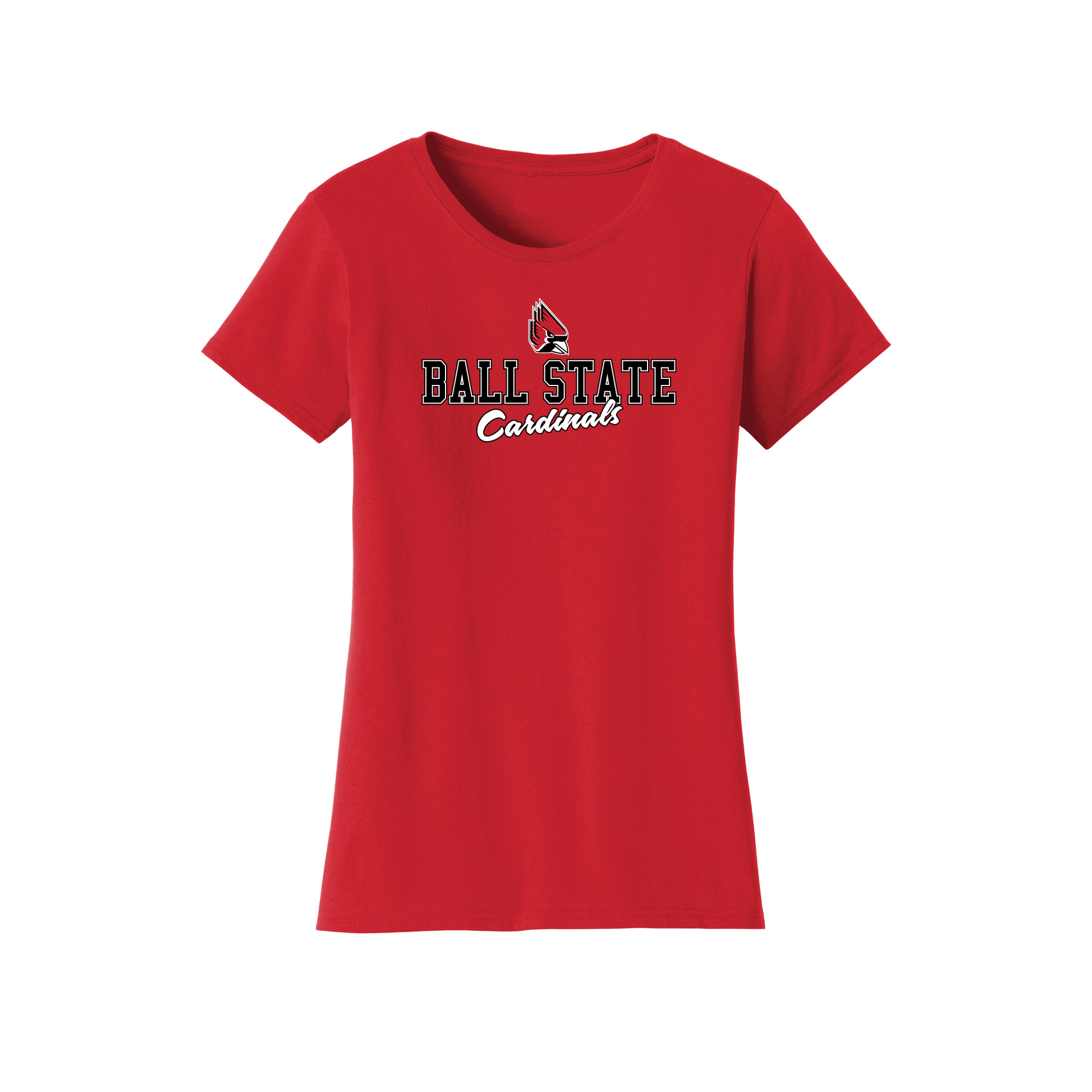 Ball State University Cardinals Campus Script Womens T-Shirt