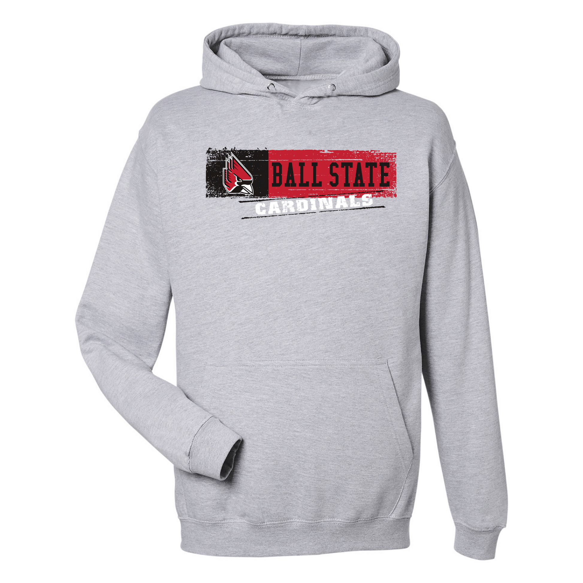 Ball State University Cardinals Sticker Hooded Sweatshirt