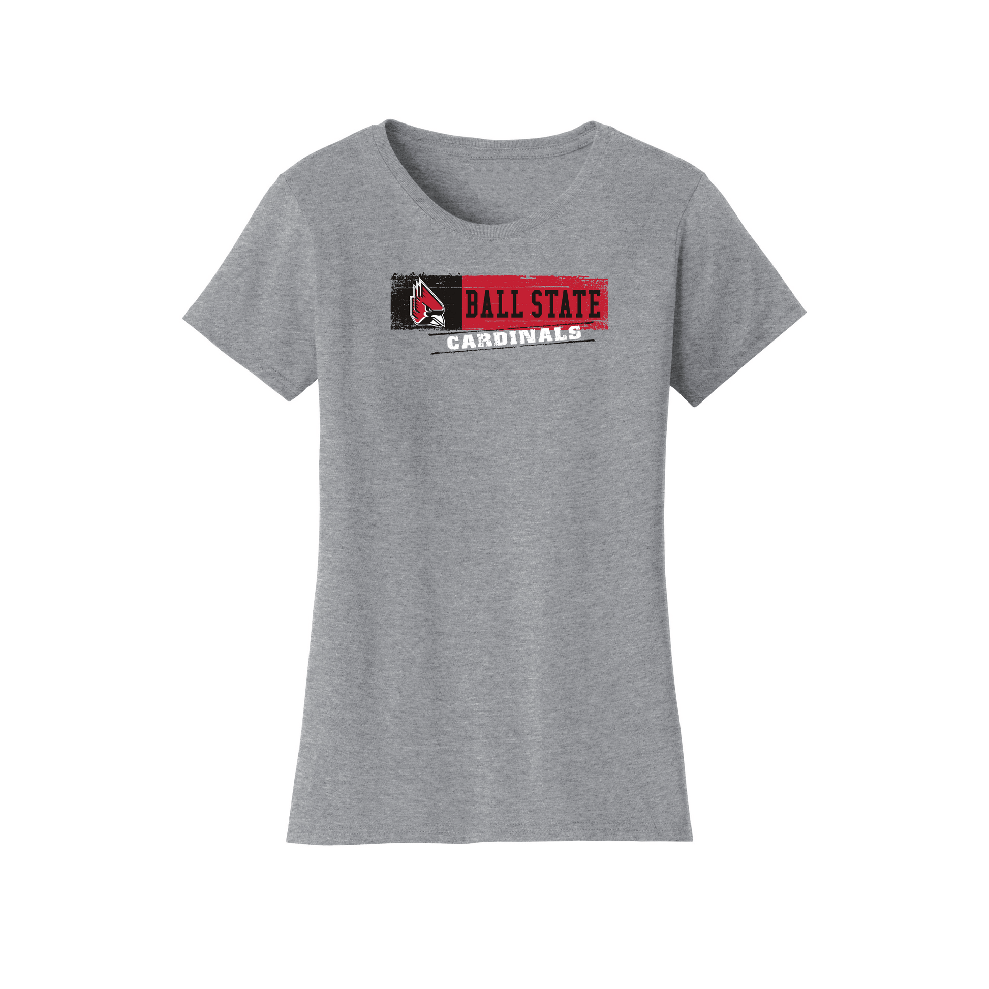 Ball State University Cardinals Sticker Womens T-Shirt