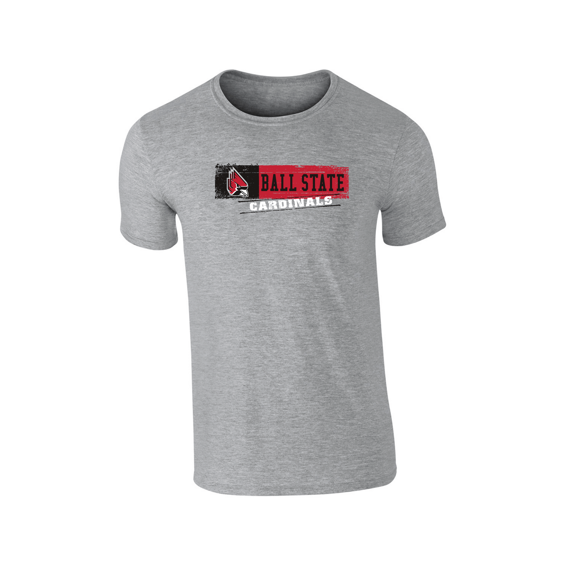 Ball State University Cardinals Sticker Adult T-Shirt