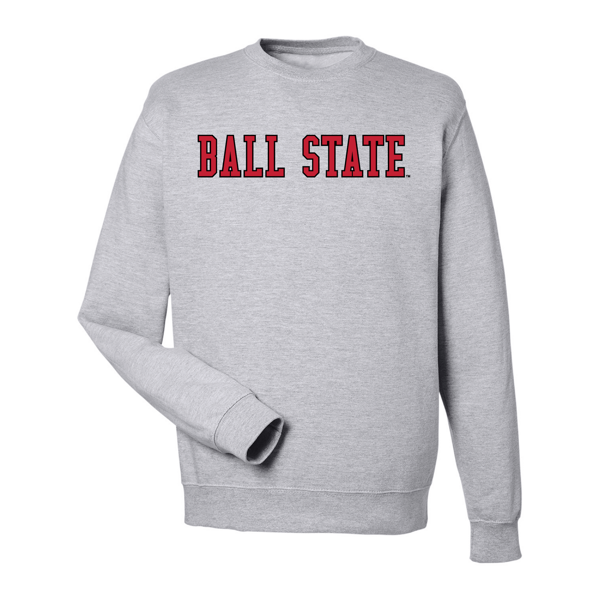 Ball State University Cardinals Block Crewneck Sweatshirt