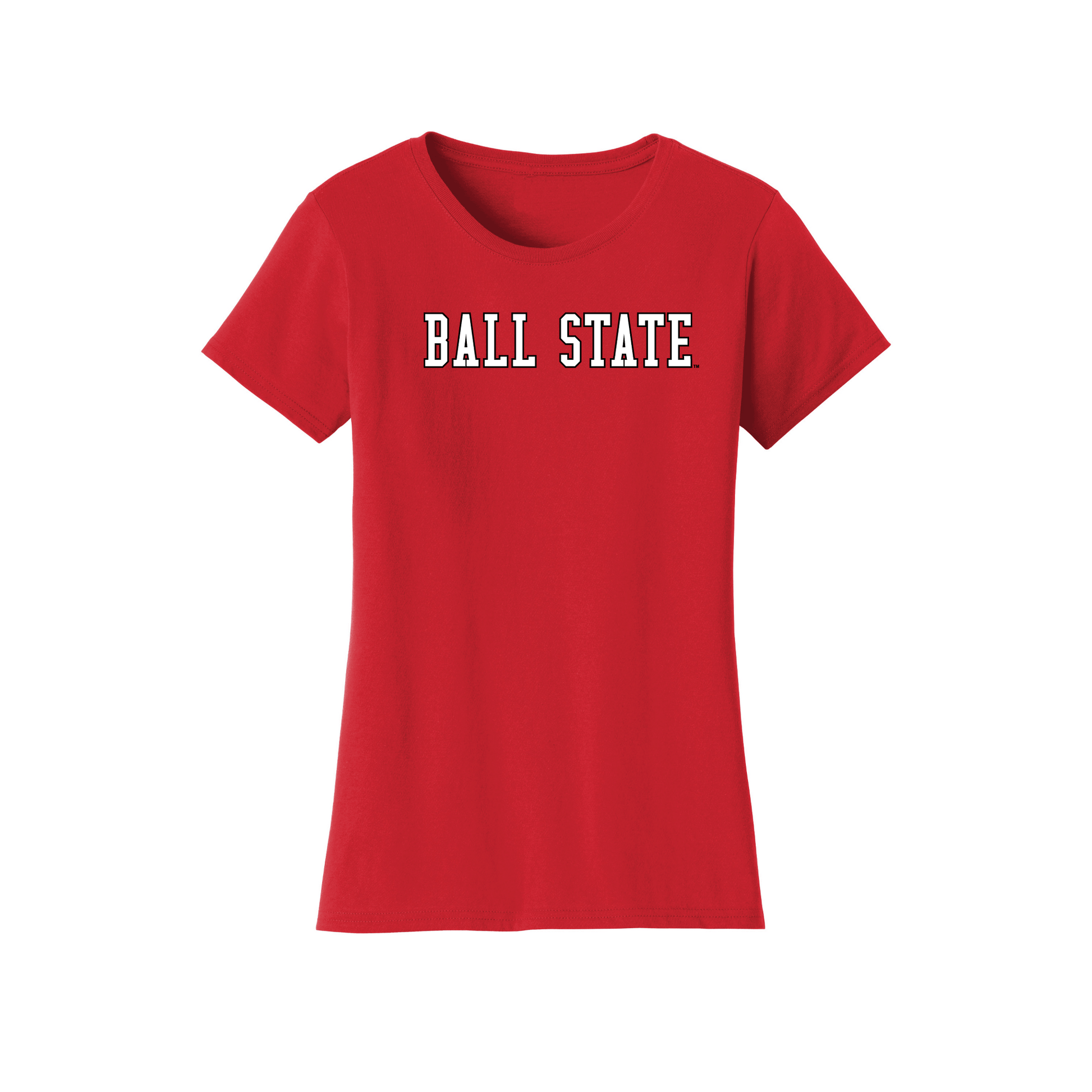 Ball State University Cardinals Block Womens T-Shirt