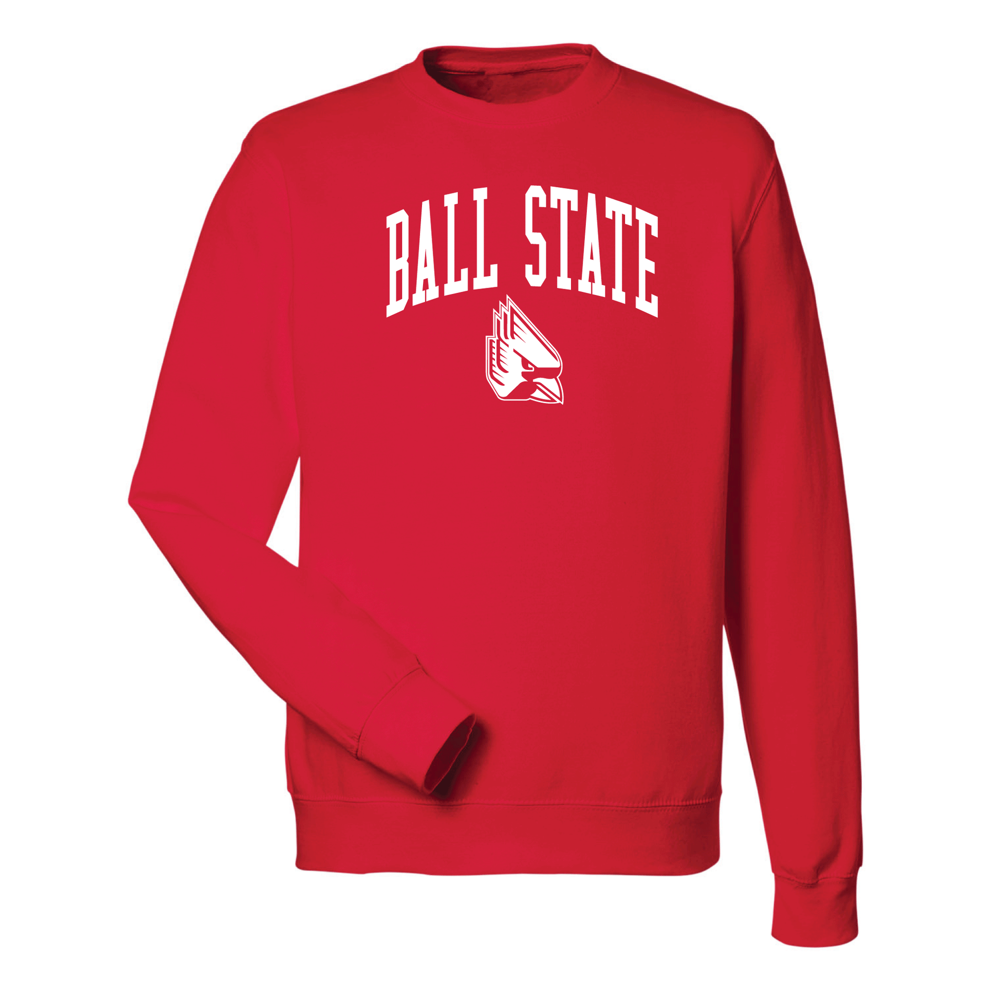 Ball State University Cardinals Jumbo Arch Crewneck Sweatshirt